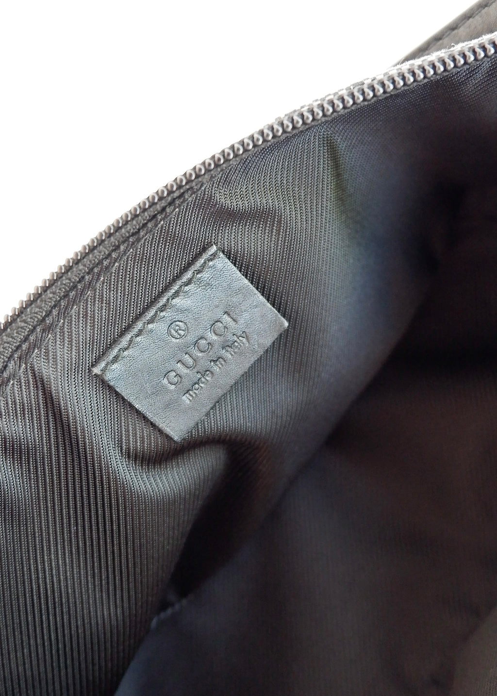 Authentic Preowned Gucci Black GG Canvas Boat Pochette Shoulder Bag