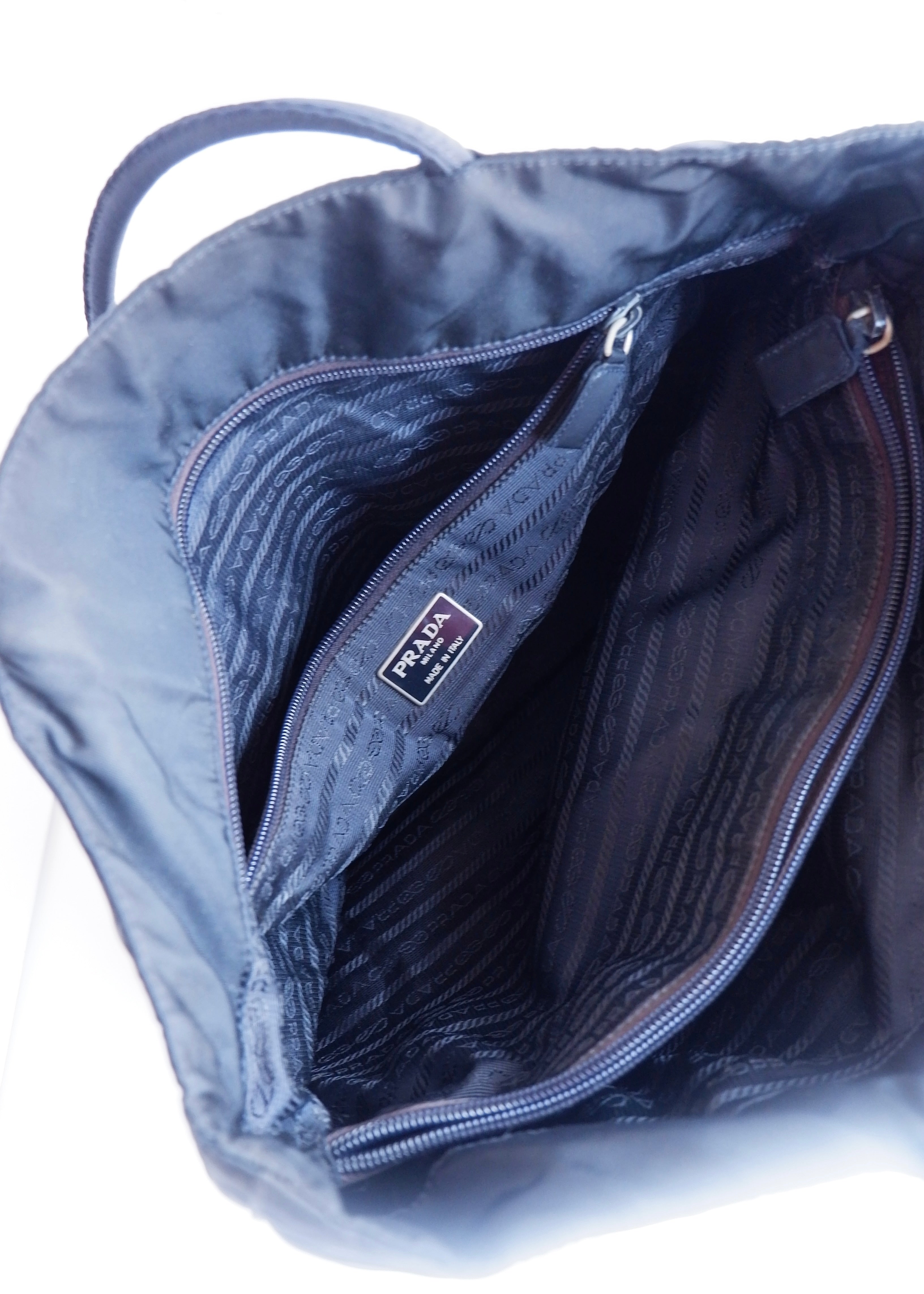 Authentic Preowned Prada Navy Nylon Long Strap Tote Bag