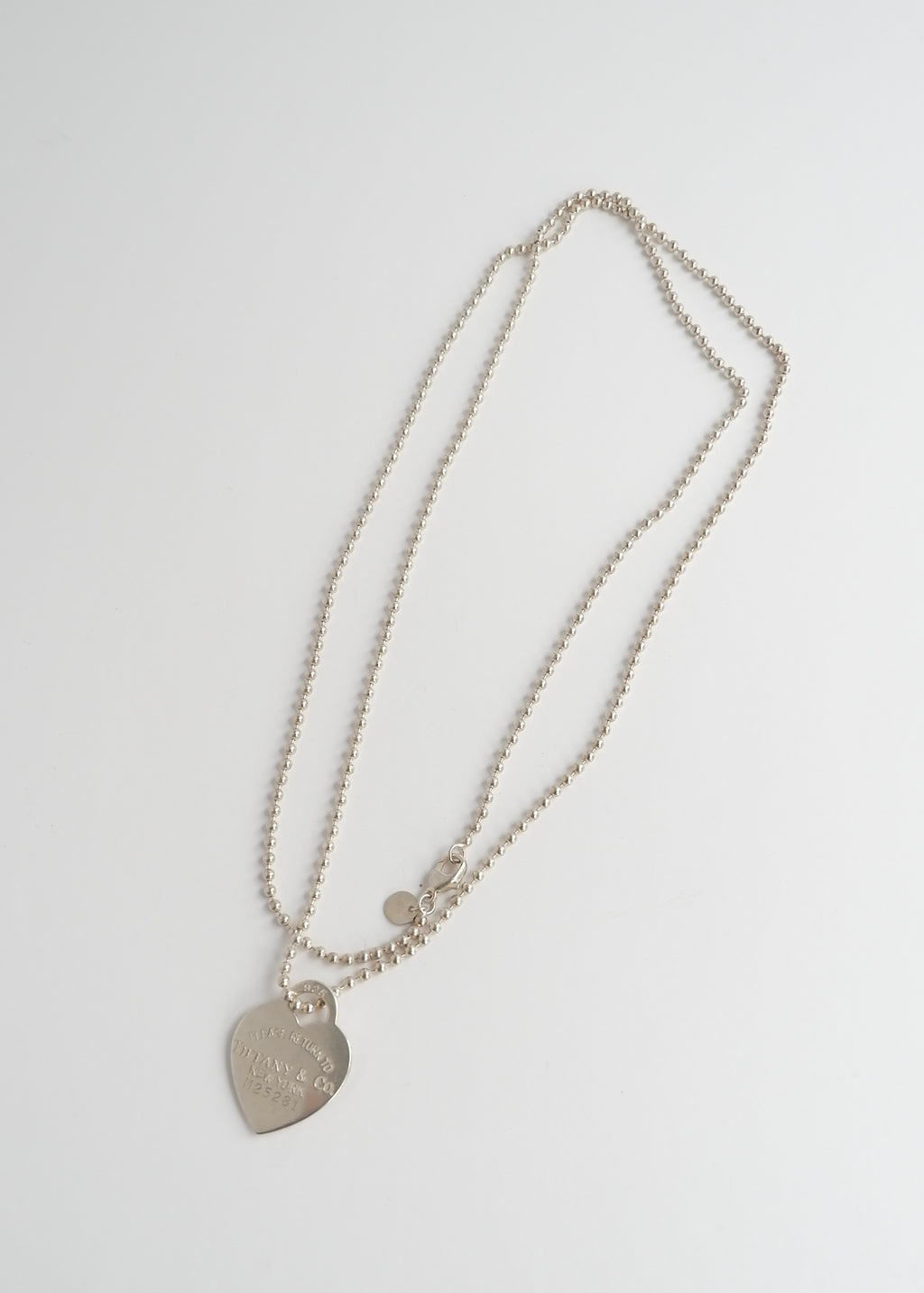 Authentic Preowned Tiffany & Co Silver Return to Tiffany Heart Pendant Necklace