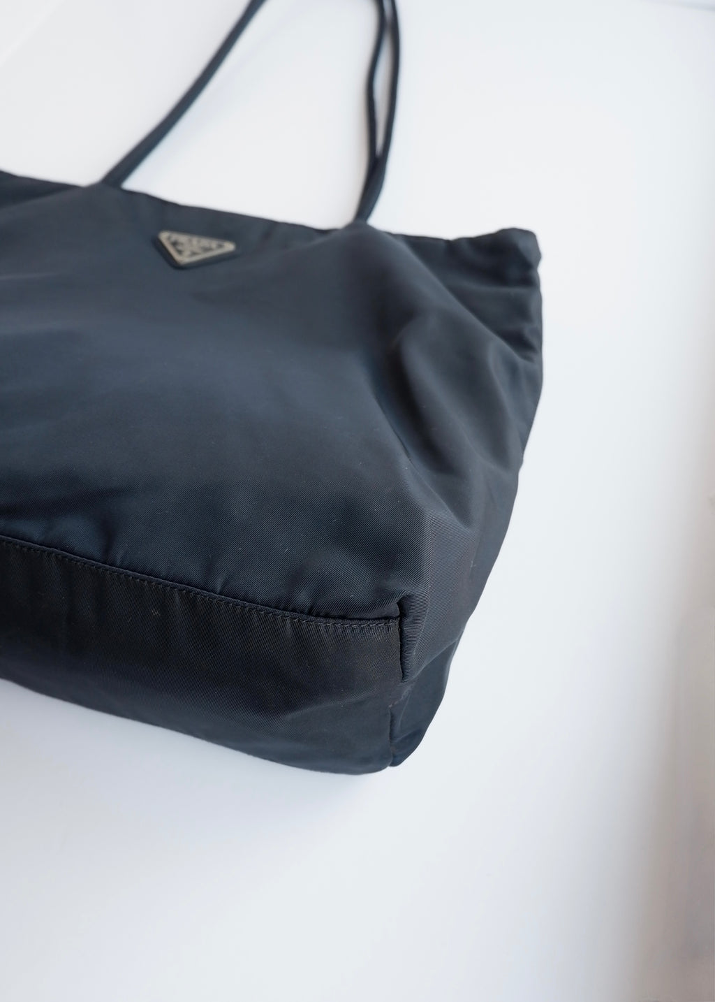 Authentic Preowned Prada Navy Nylon Long Strap Tote Bag