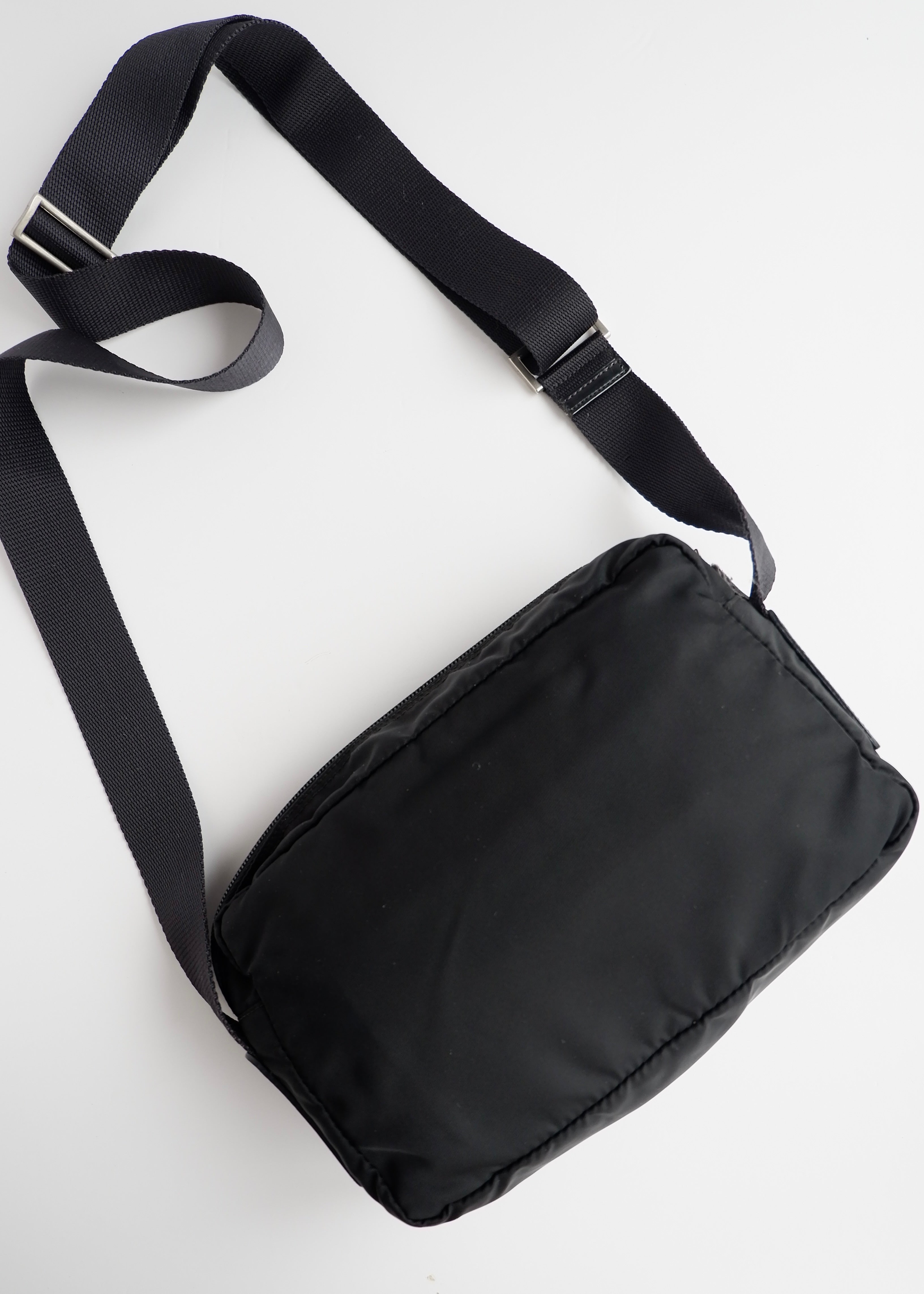 Authentic Preowned Prada Black Nylon Crossbody Bag