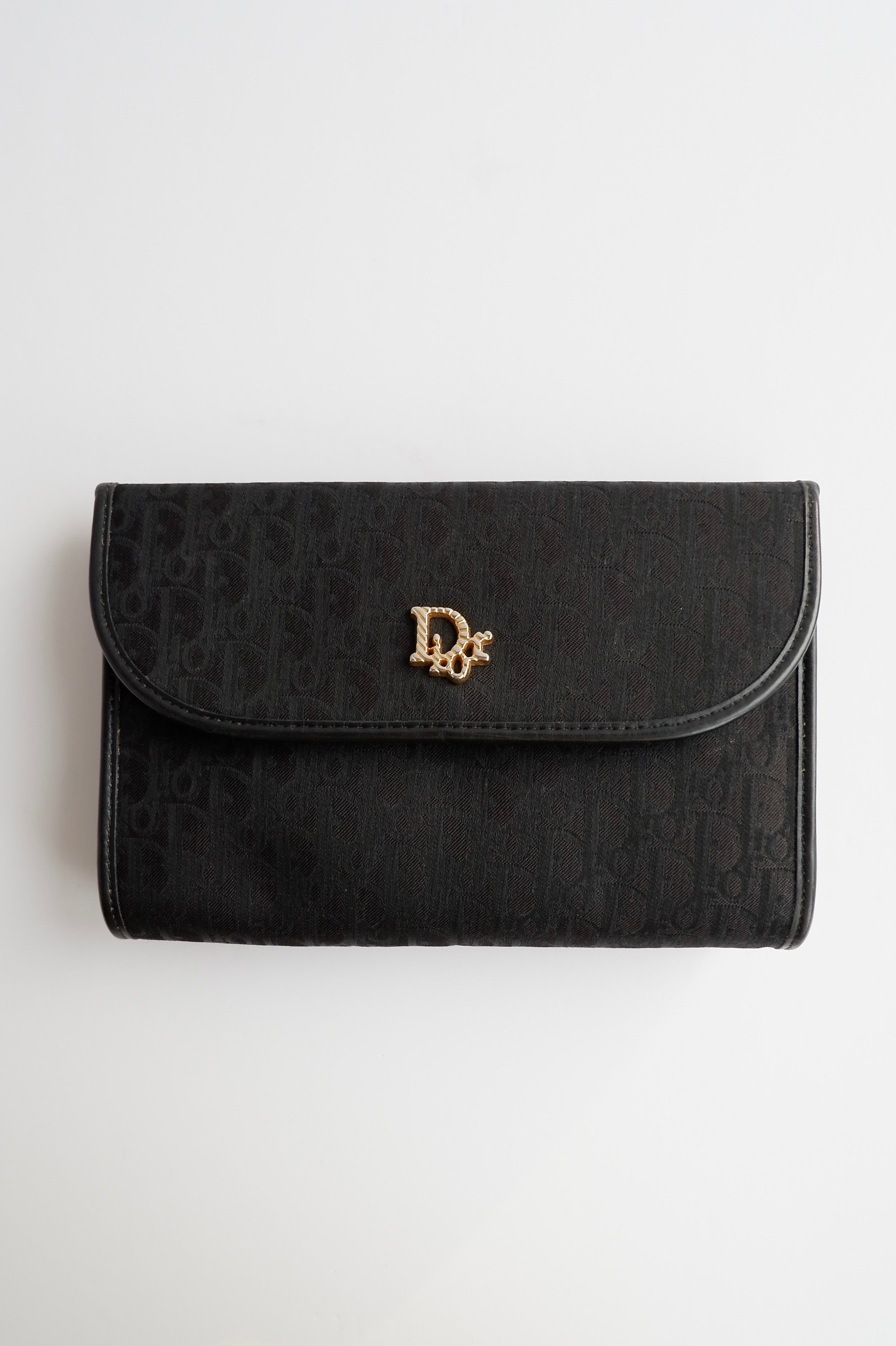 Sac bandoulière vintage Dior Trotter noir chaîne d'occasion Authenti