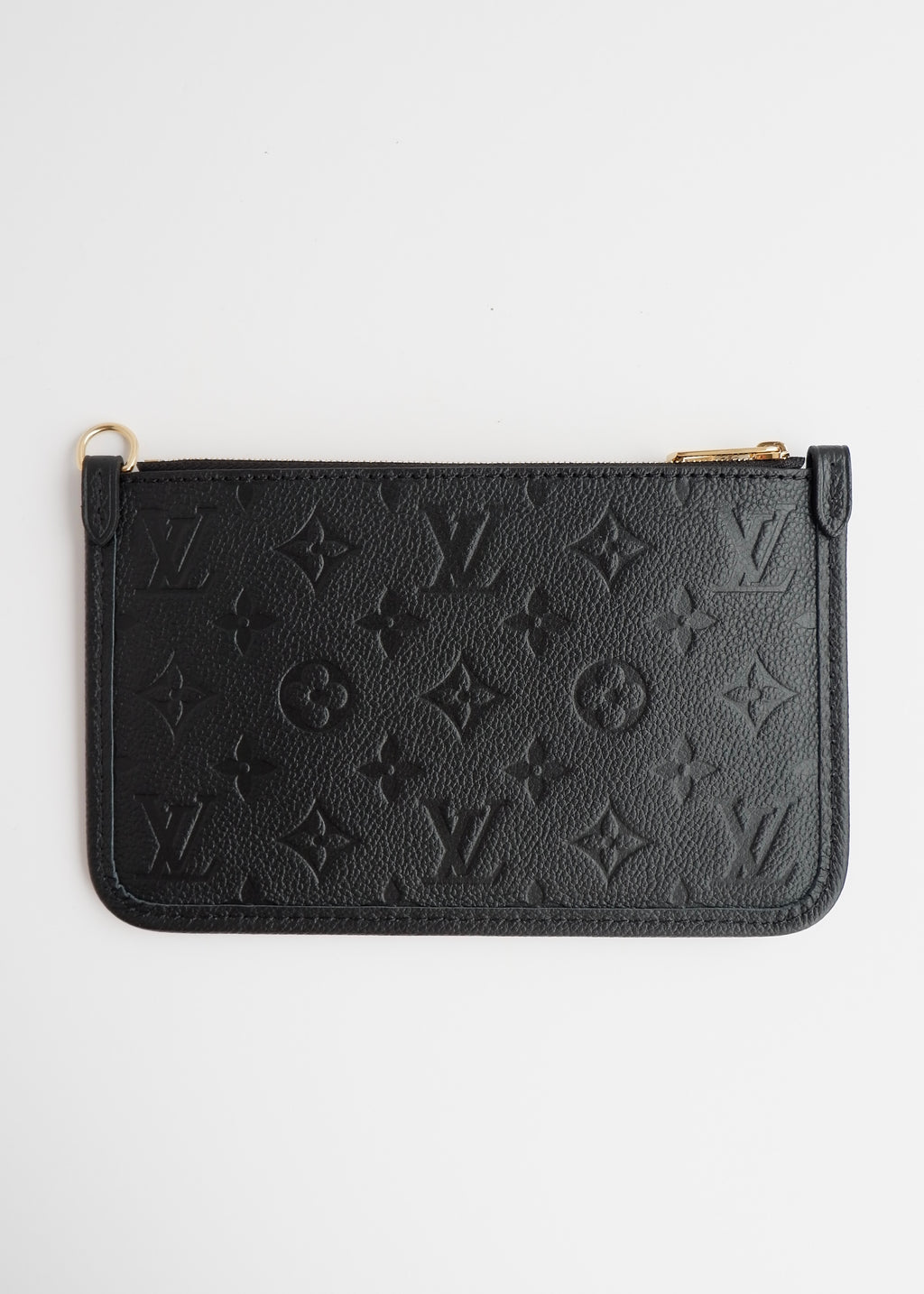 Pochette de poignet Louis Vuitton Neverfull monogramme Empreinte noir authentique d'occasion