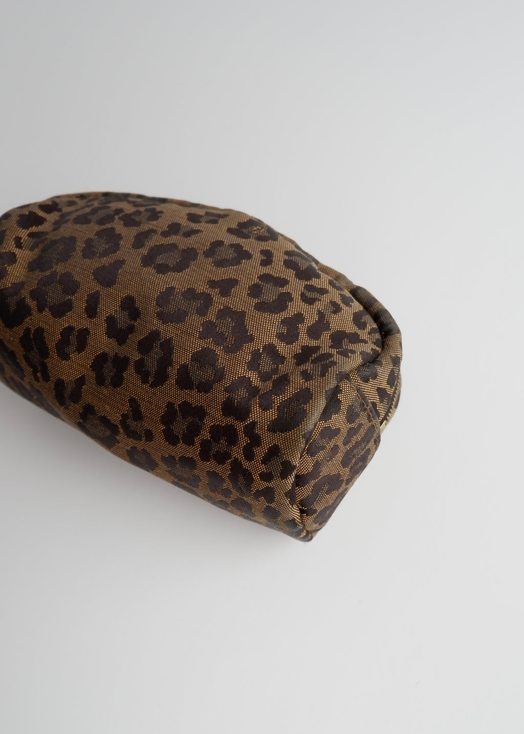 Authentic Preowned Fendi Brown Animal Print Canvas Pouch