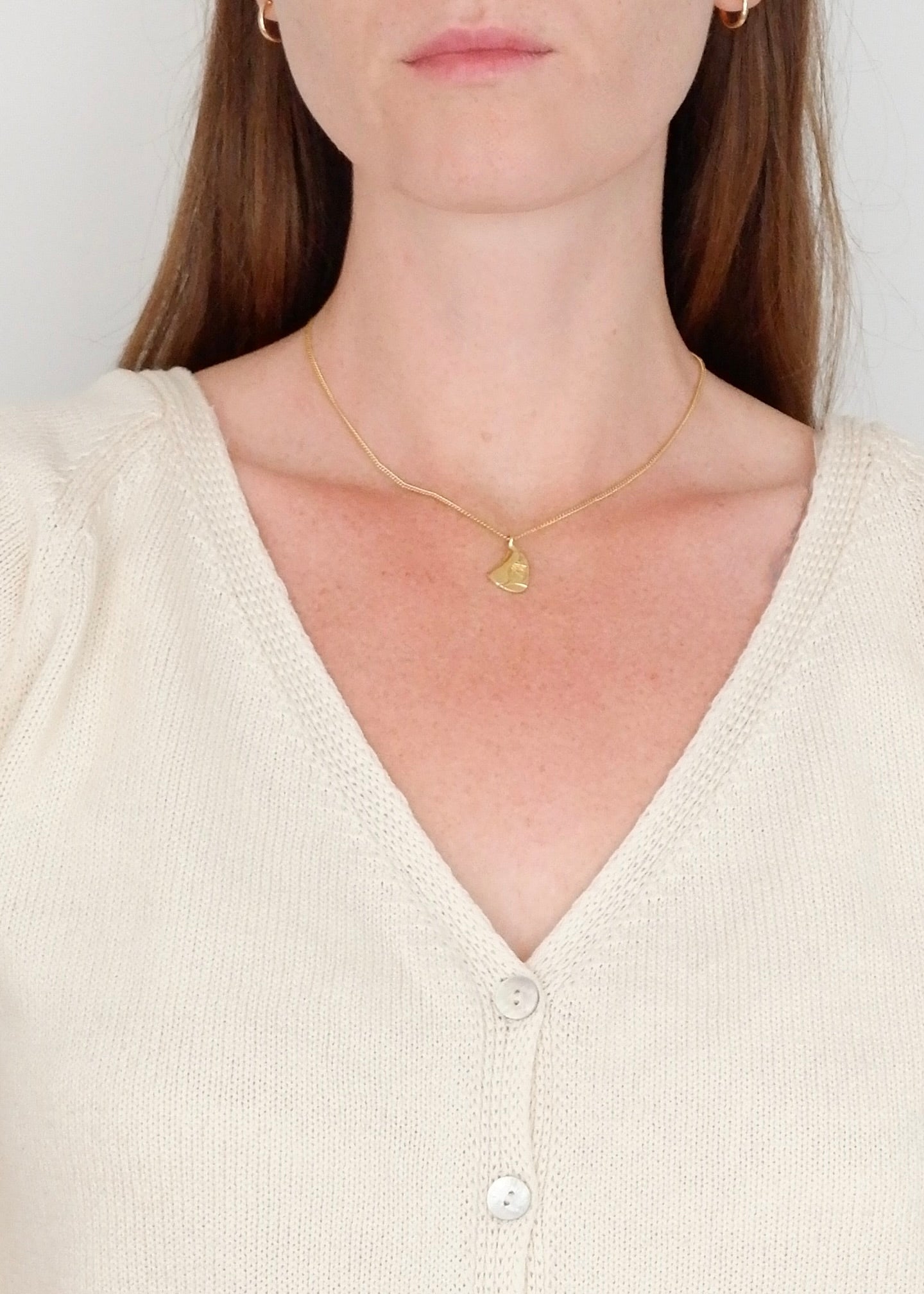 Preowned Vintage Dior Gold-Tone Saddle Charm Necklace