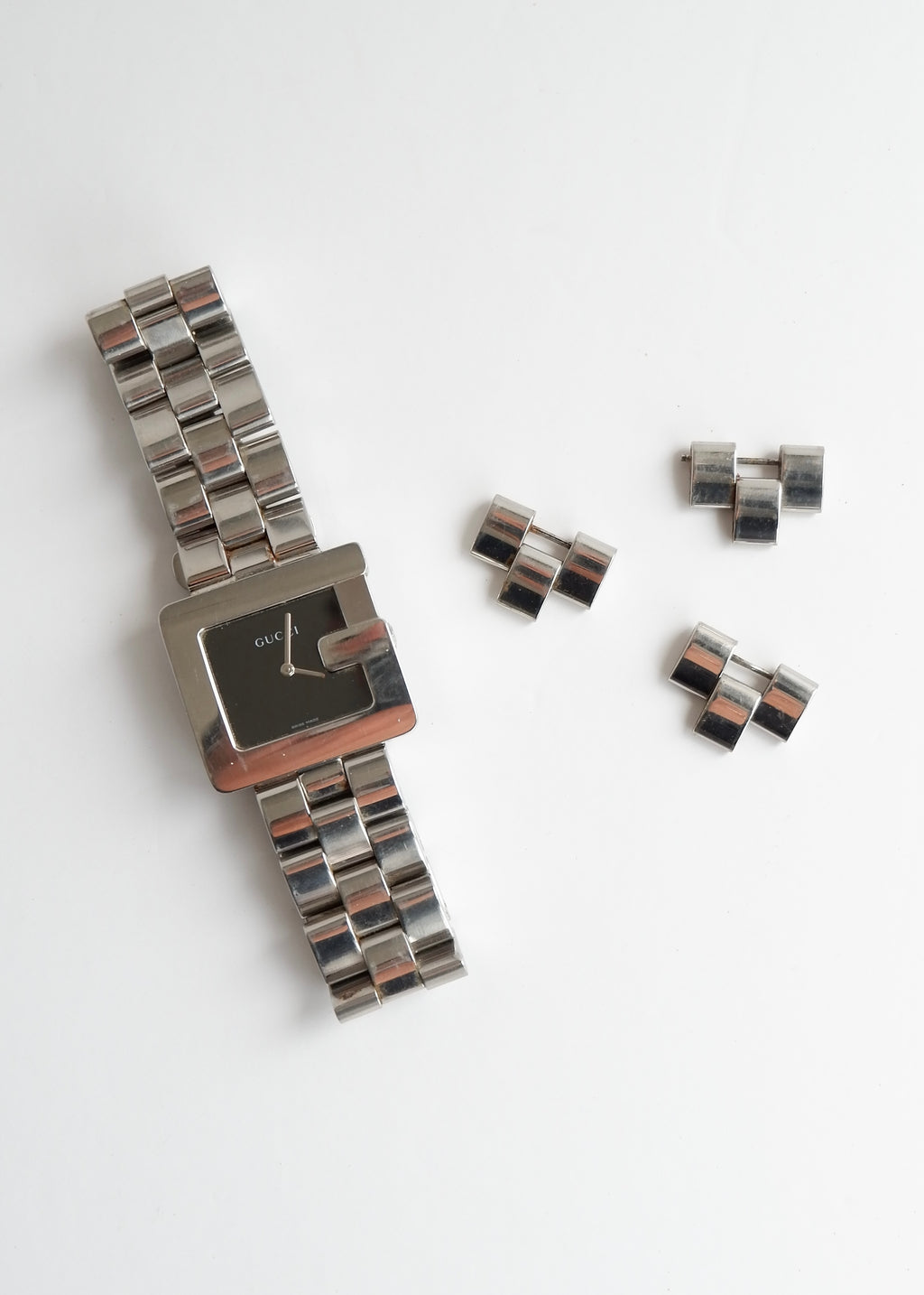 Authentic Preowned Gucci Silver Stainless Steel G Face Watch