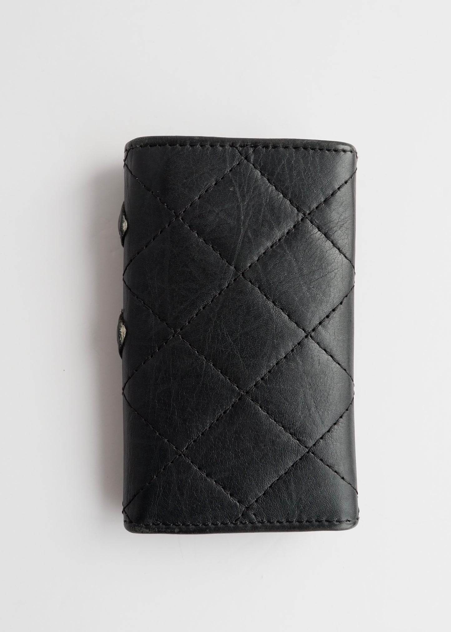 Authentic Preowned Chanel Black Leather Cambon Key Case