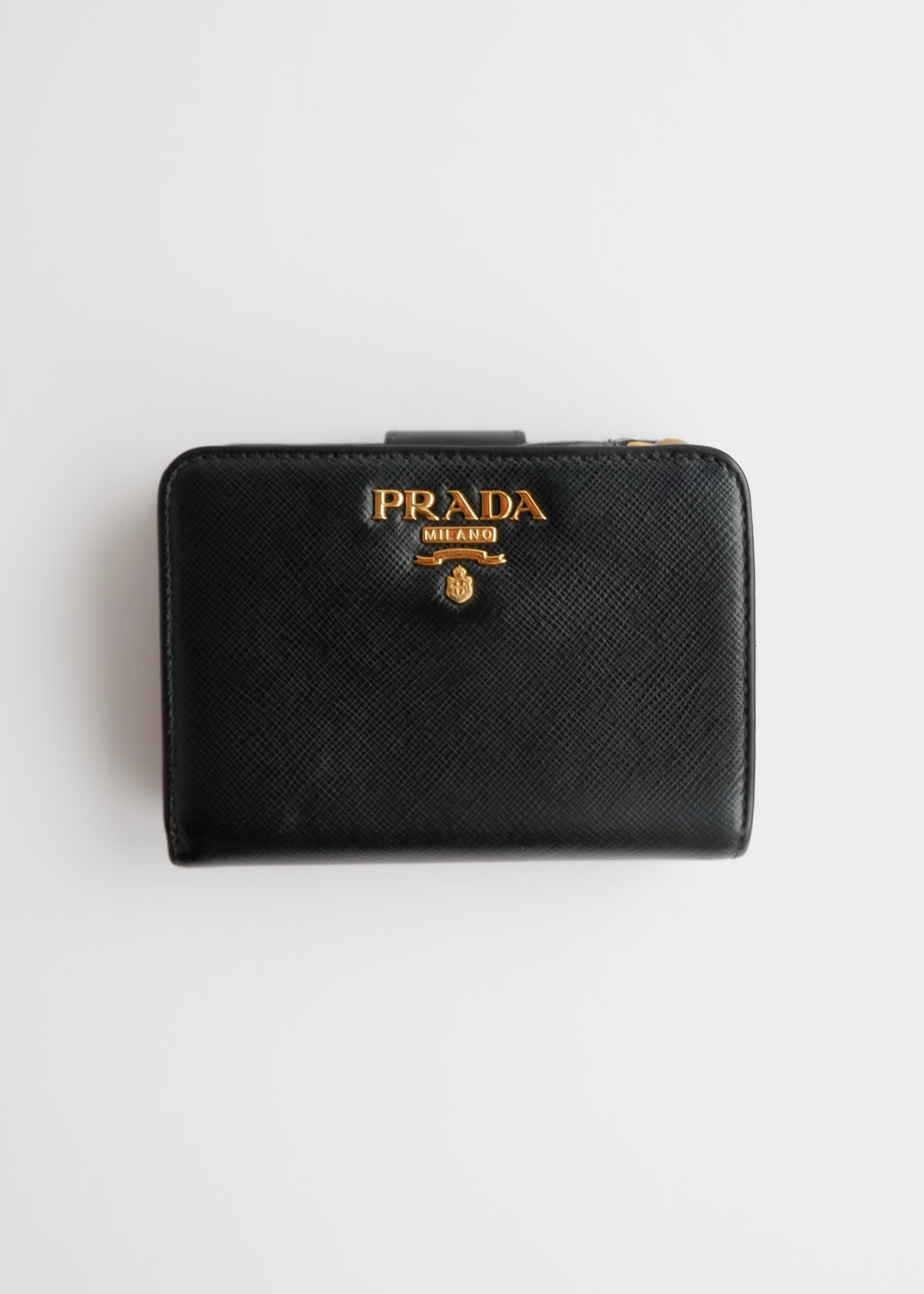 Authentic Preowned Prada Black Saffiano Leather Bi-Fold Wallet