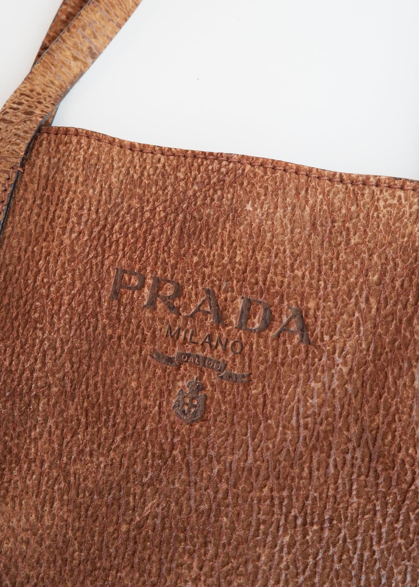 Authentic Preowned Prada Brown Suede Tote Bag