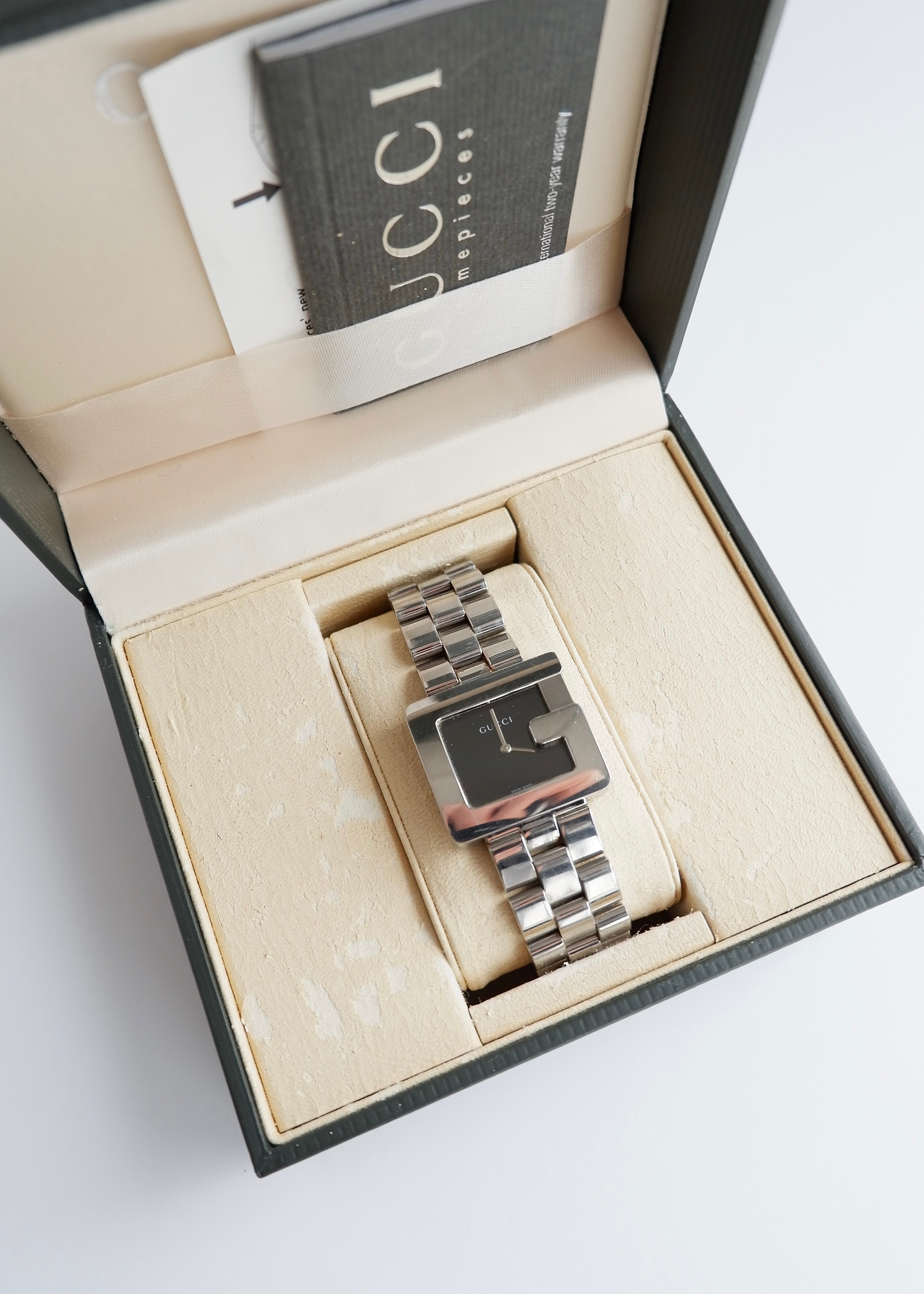 Authentic Preowned Gucci Silver Stainless Steel G Face Watch