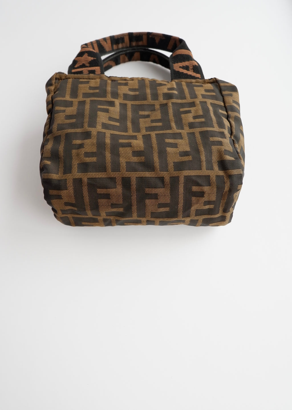 Authentic Preowned Vintage Fendi Brown Zucca Micro Handbag