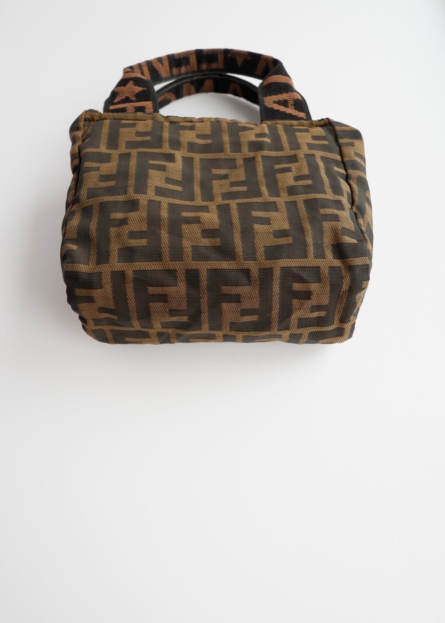 Authentic Preowned Vintage Fendi Brown Zucca Micro Handbag