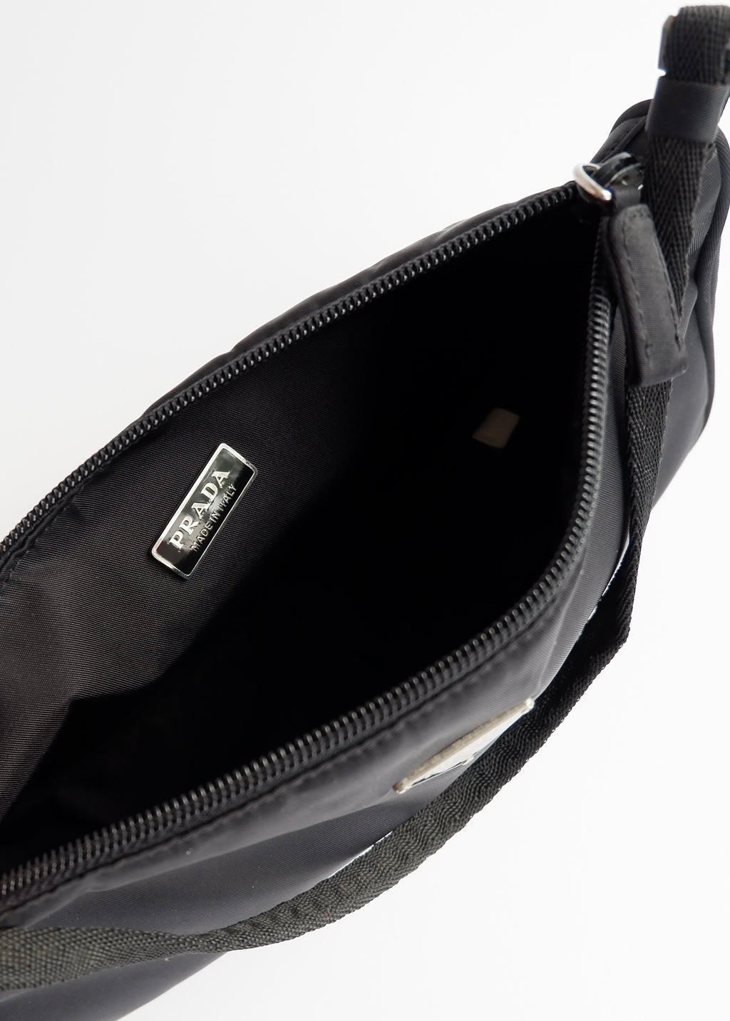 Authentic Preowned Prada Black Nylon Pochette/Shoulder Bag