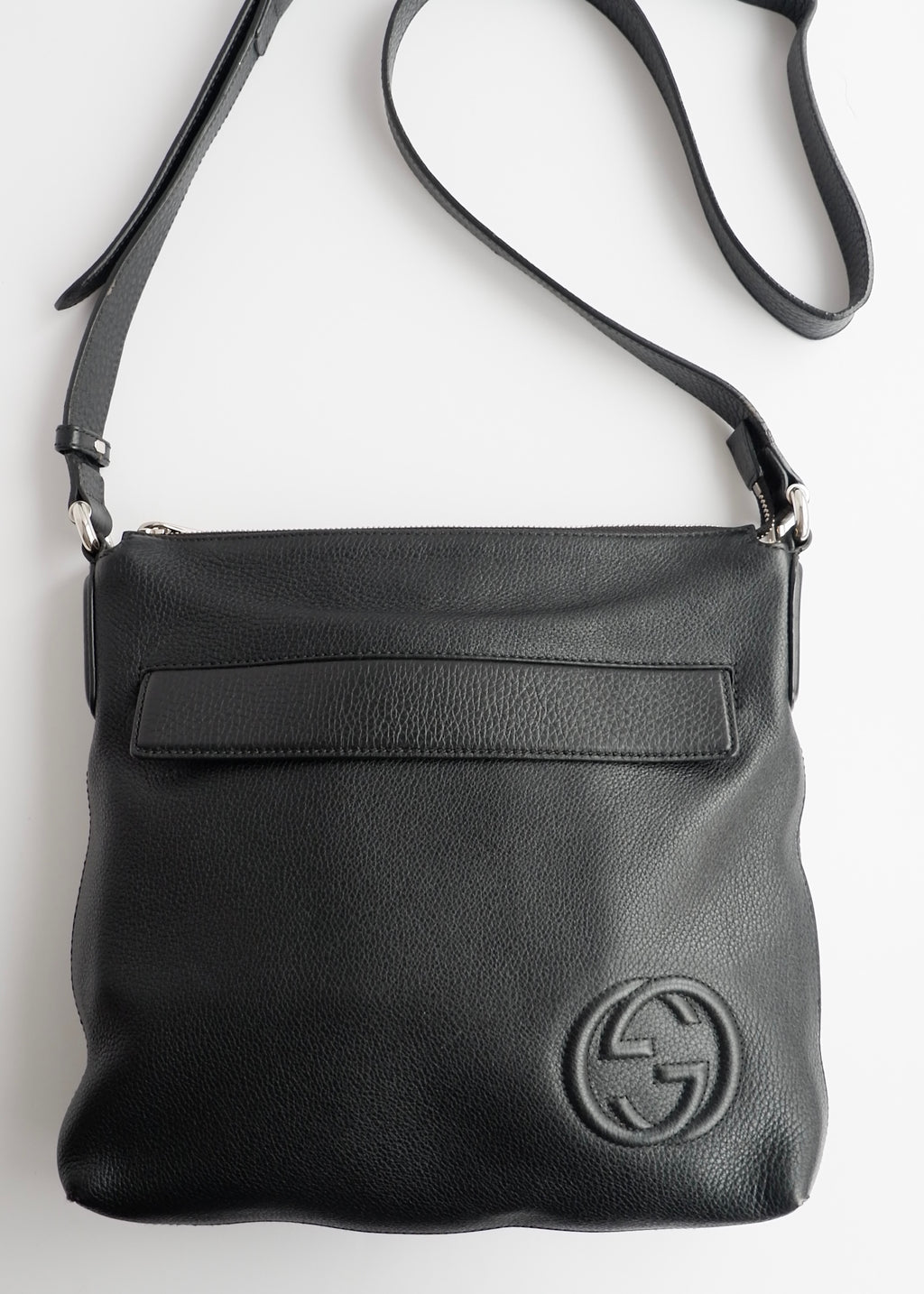 Authentic Preowned Gucci Black Leather Soho Crossbody