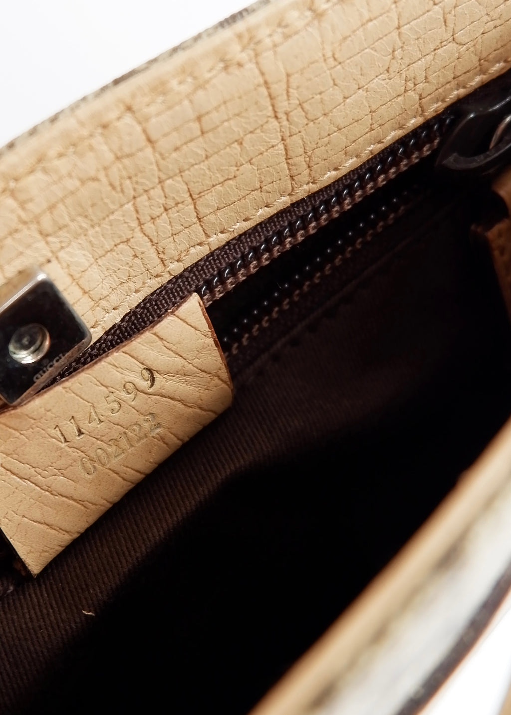 Authentic Preowned Gucci Beige GG Canvas Mini Handbag