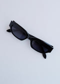Authentiques lunettes de soleil à monture carrée noire Gucci d'occasion