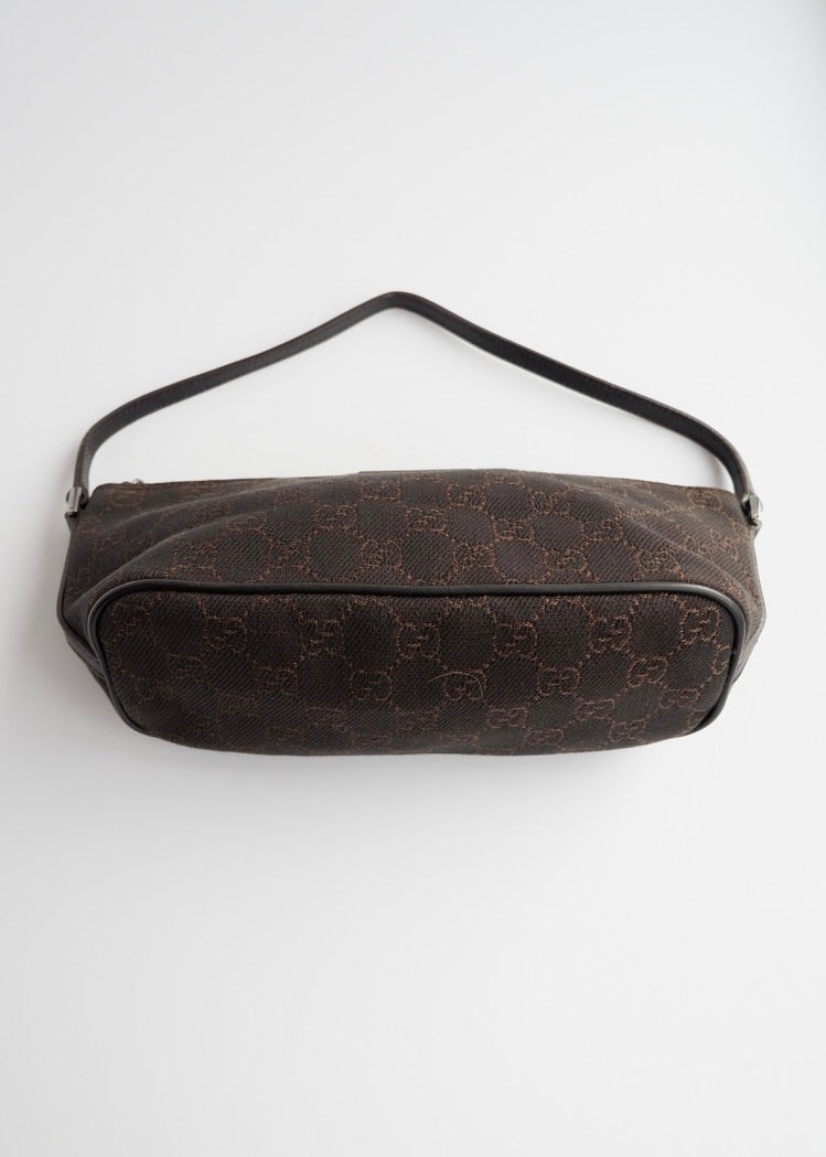 Authentic Preowned Gucci Brown GG Canvas Boat Pochette