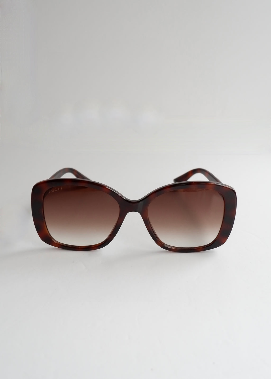 Preowned Gucci GG Logo Brown Oversized Sunglasses