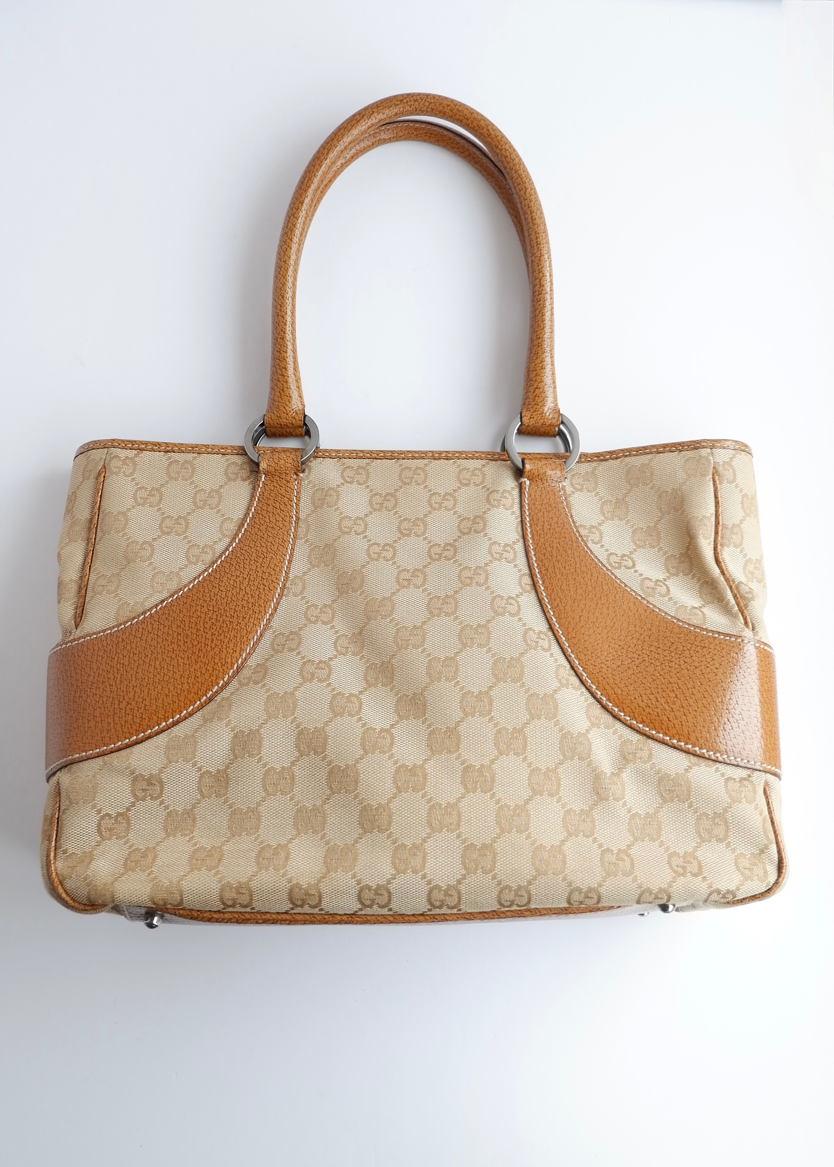 Authentic Preowned Gucci Caramel Brown GG Canvas Shoulder Bag