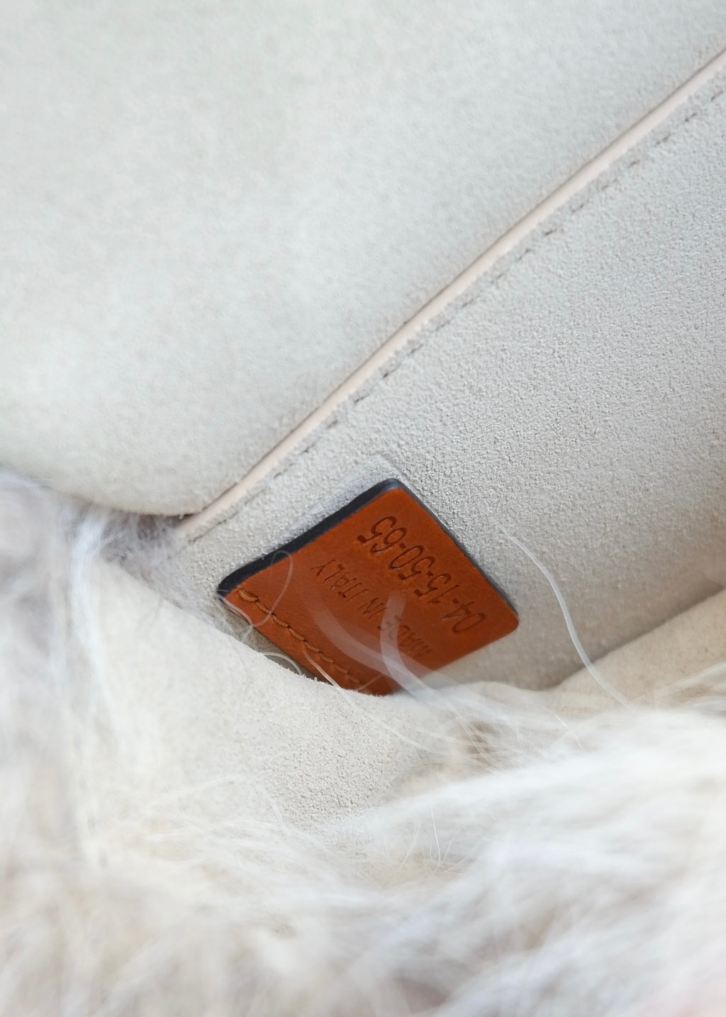 Preowned Chloé Brown Leather/ Fur Georgia Belt Bag