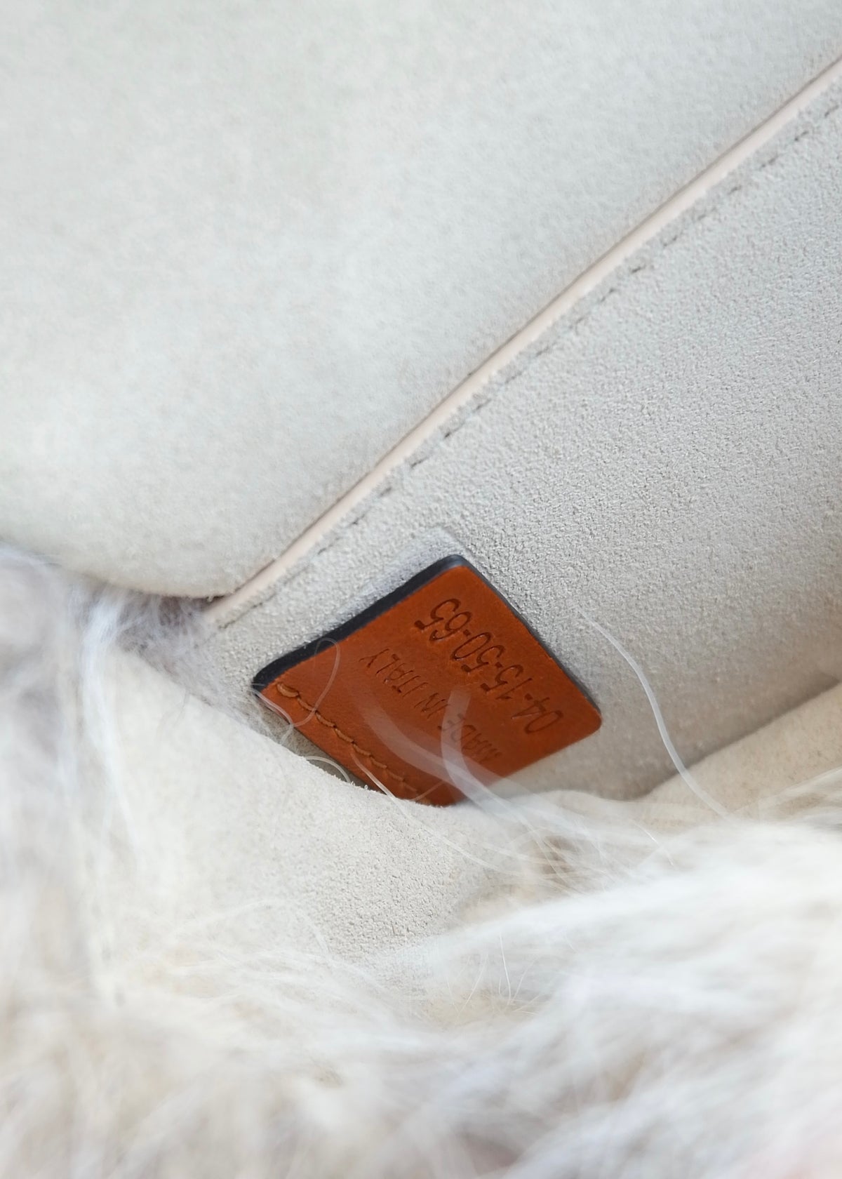 Preowned Chloé Brown Leather/ Fur Georgia Belt Bag