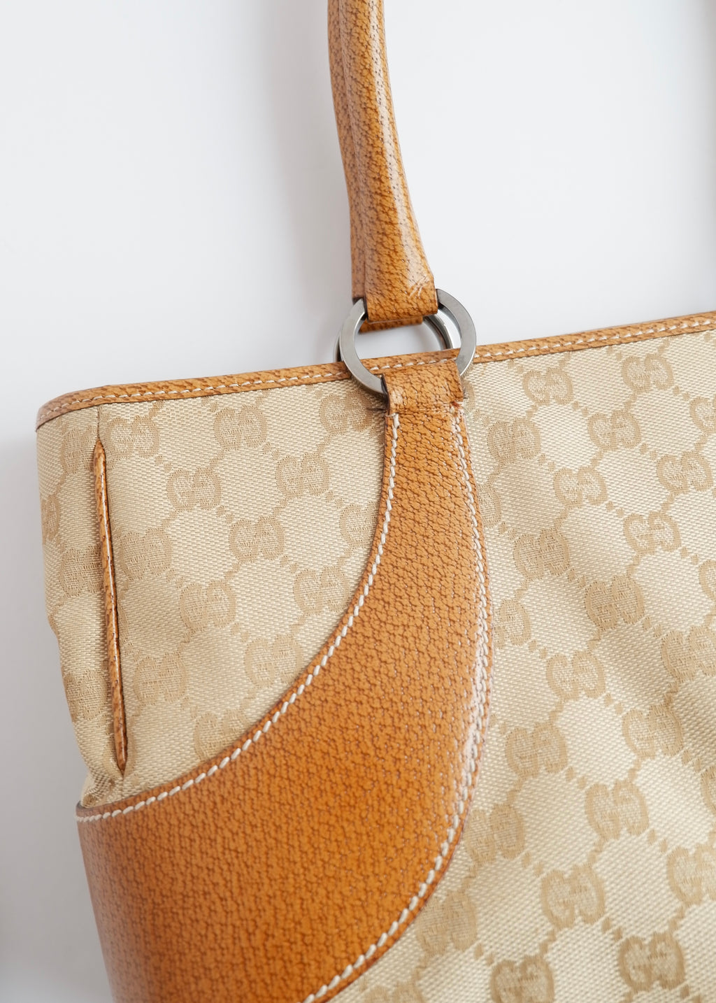 Authentic Preowned Gucci Caramel Brown GG Canvas Shoulder Bag