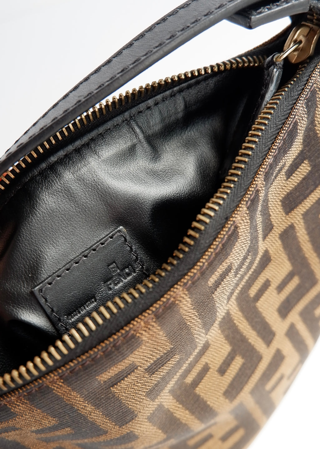 Preowned Fendi Zucca Print Micro Handbag
