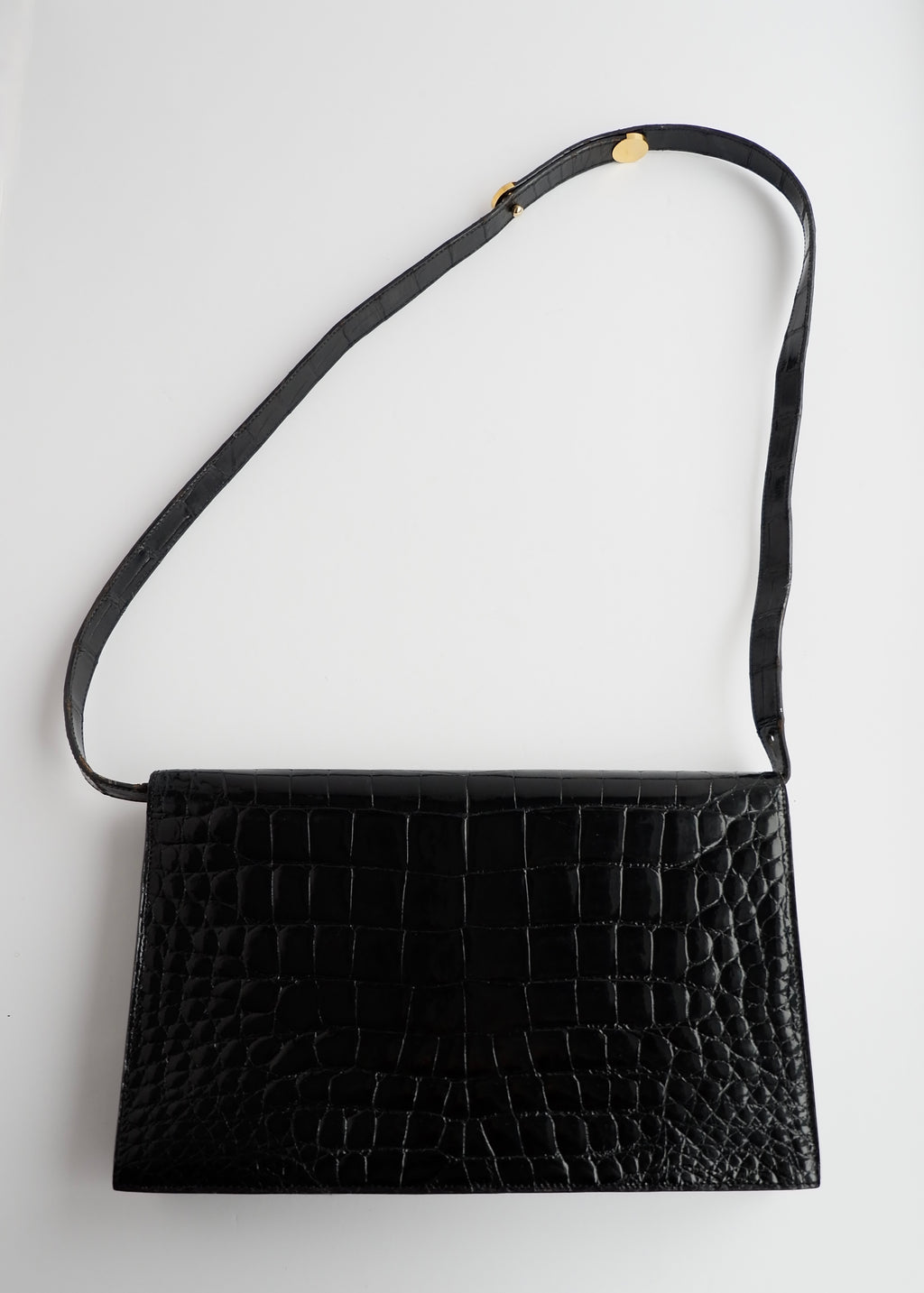 Authentic Preowned Vintage Dior Black Patent Leather Shoulder Bag