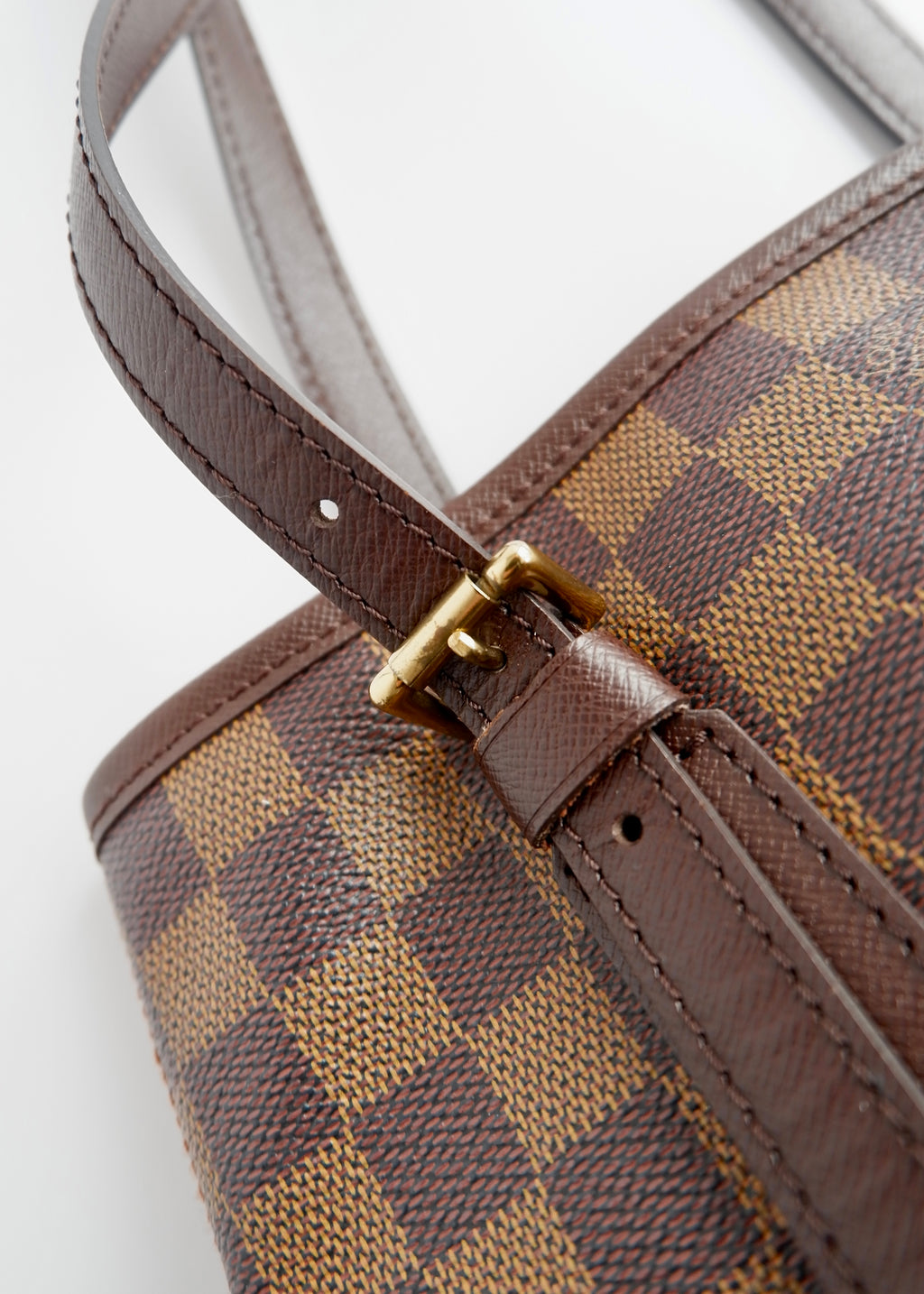 Authentic Preowned Louis Vuitton Damier Ebene Marais Bucket Bag