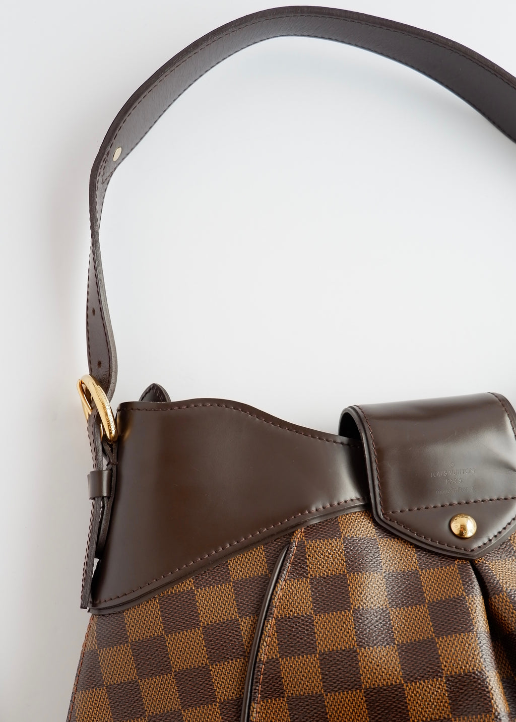 Authentic Preowned Louis Vuitton Damier Ebene Sistina MM Shoulder Bag