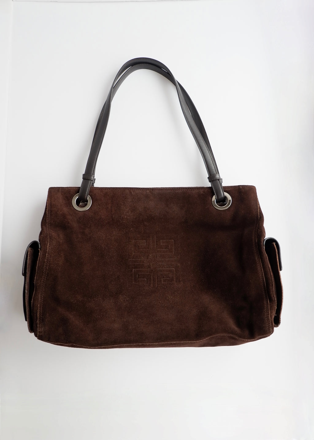 Sac cabas Givenchy en daim marron authentique d'occasion