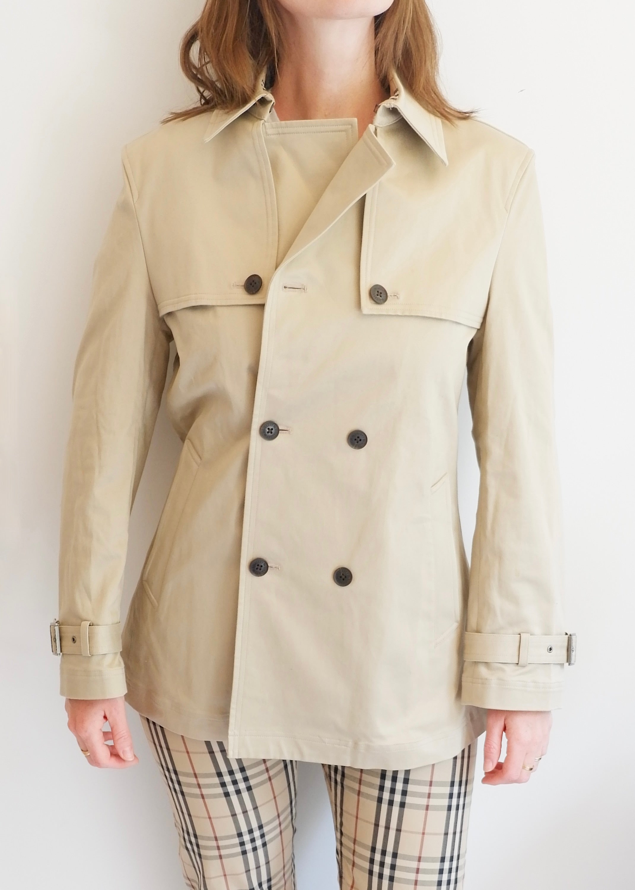 Authentic Preowned Burberry Beige Short Trench Coat - M