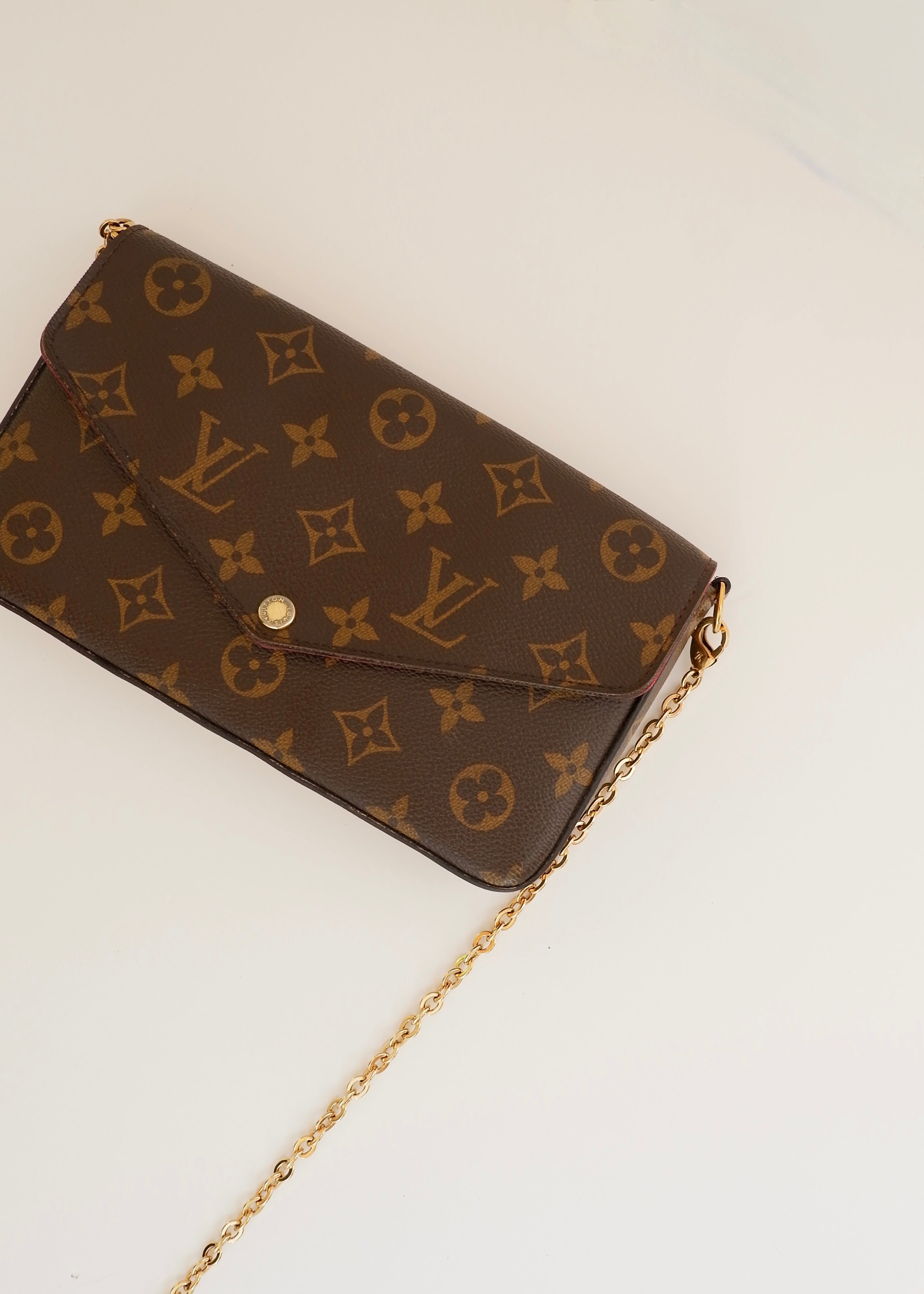 Preowned Louis Vuitton Monogram Felicie Pochette Crossbody Bag