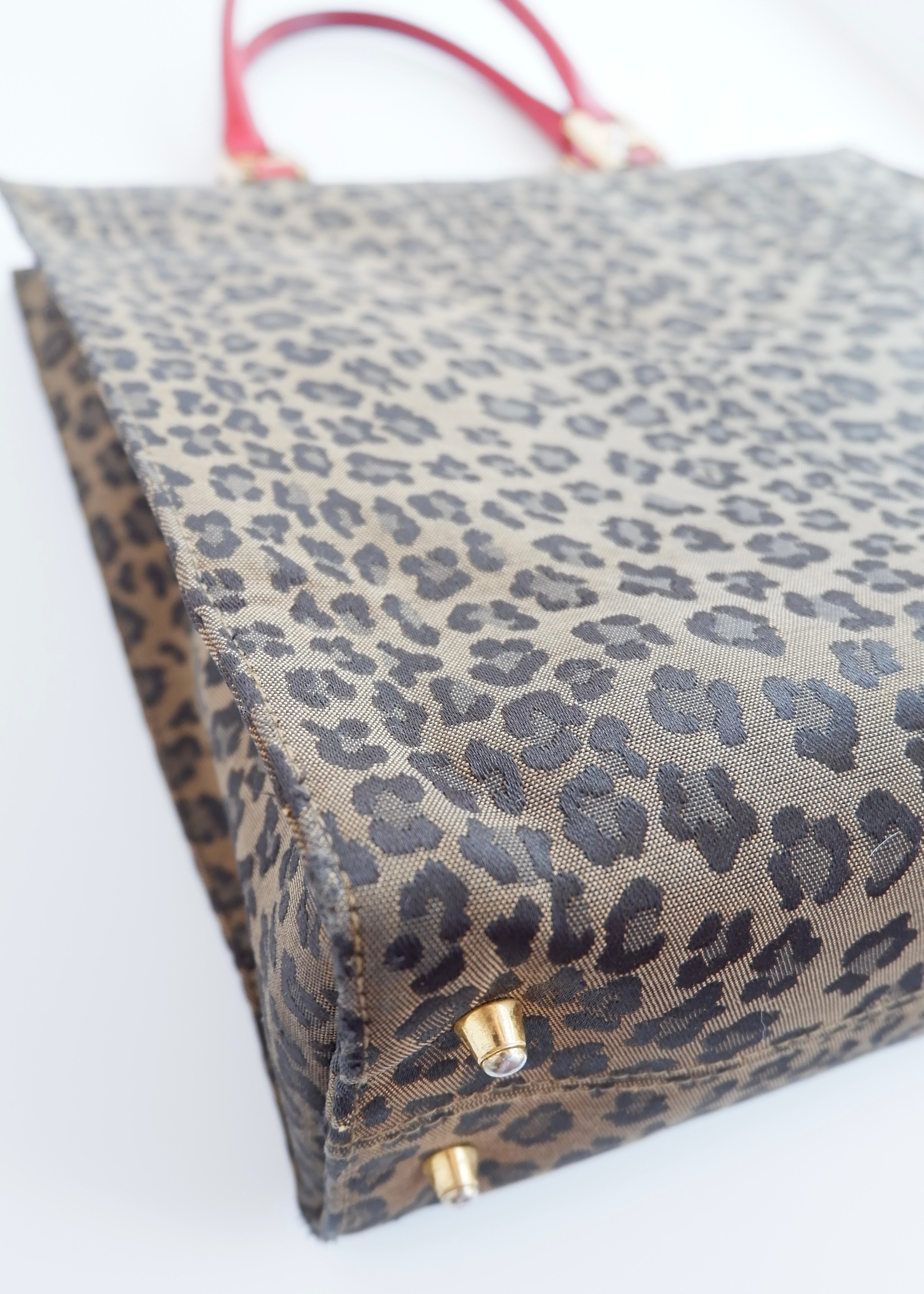 Authentic Preowned Vintage Fendi Animal Print Tote