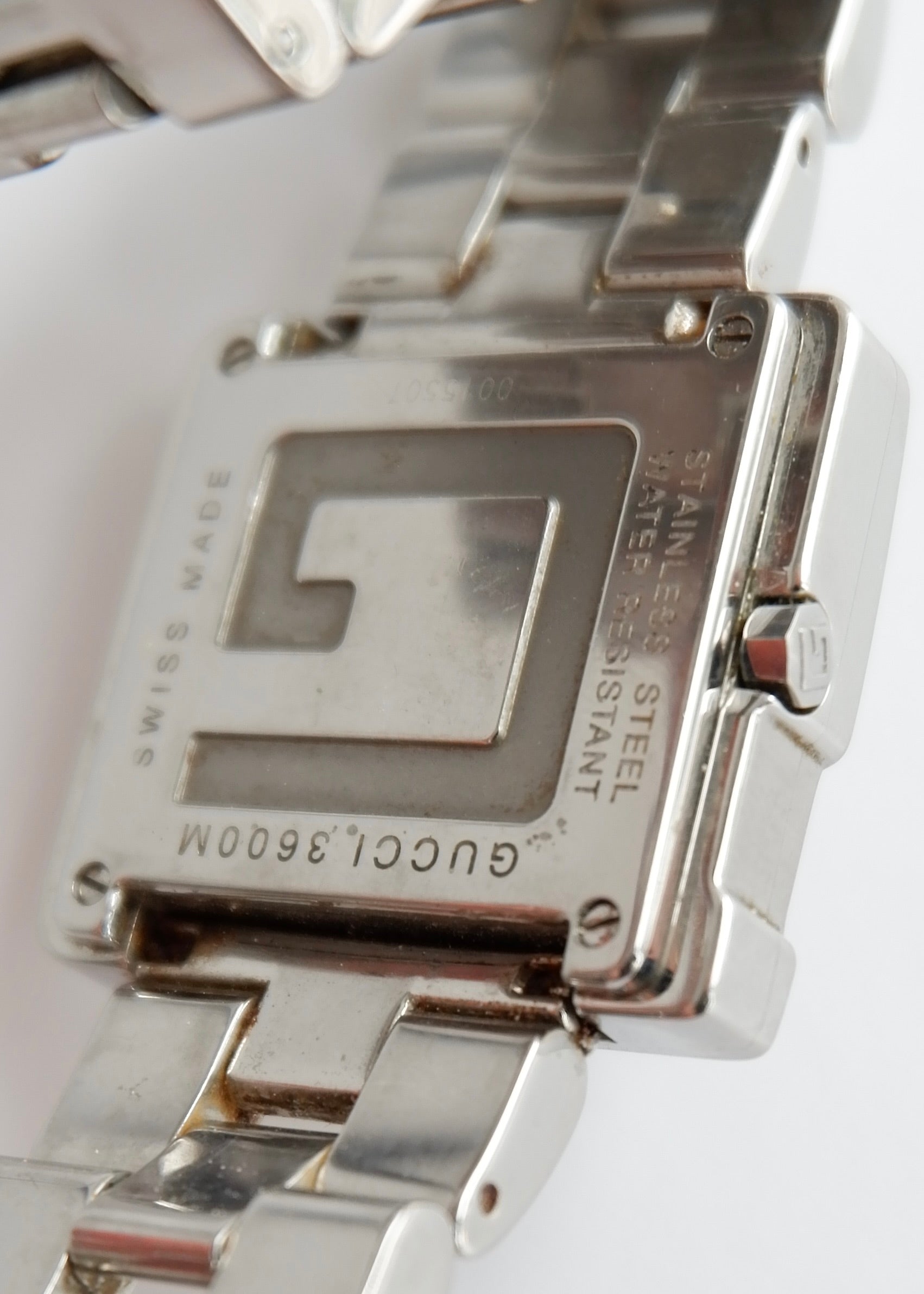 Authentic Preowned Gucci Silver Stainless Steel G Face Watch