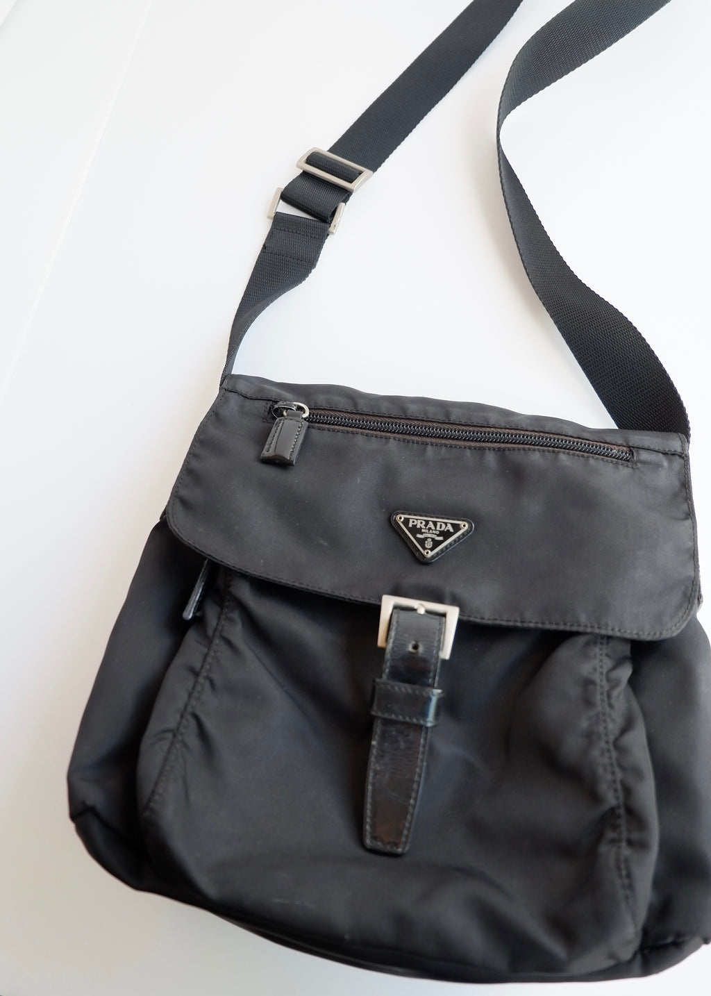 Authentic Preowned Prada Black Nylon Crossbody Bag
