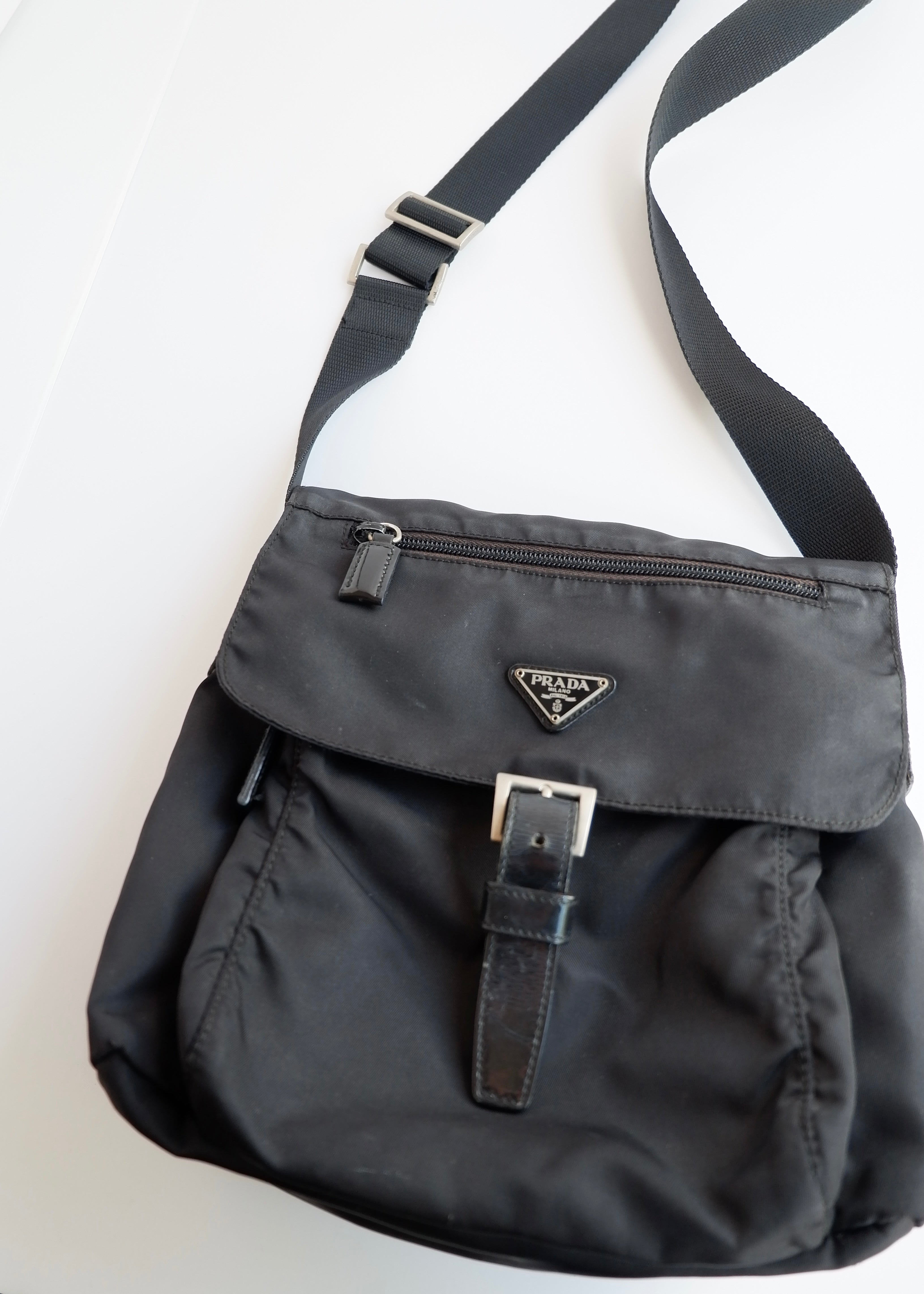 Authentic Preowned Prada Black Nylon Crossbody Bag