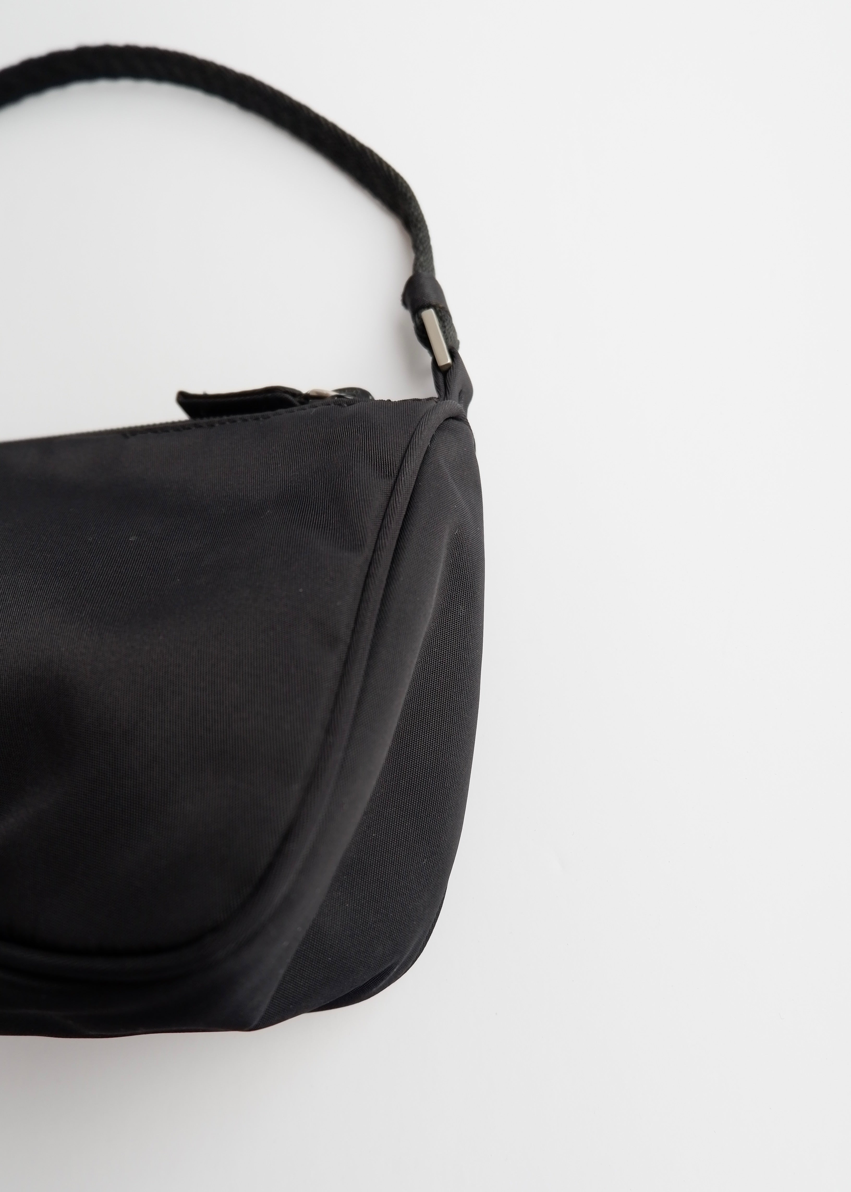 Authentic Preowned Prada Black Nylon Pochette/Shoulder Bag