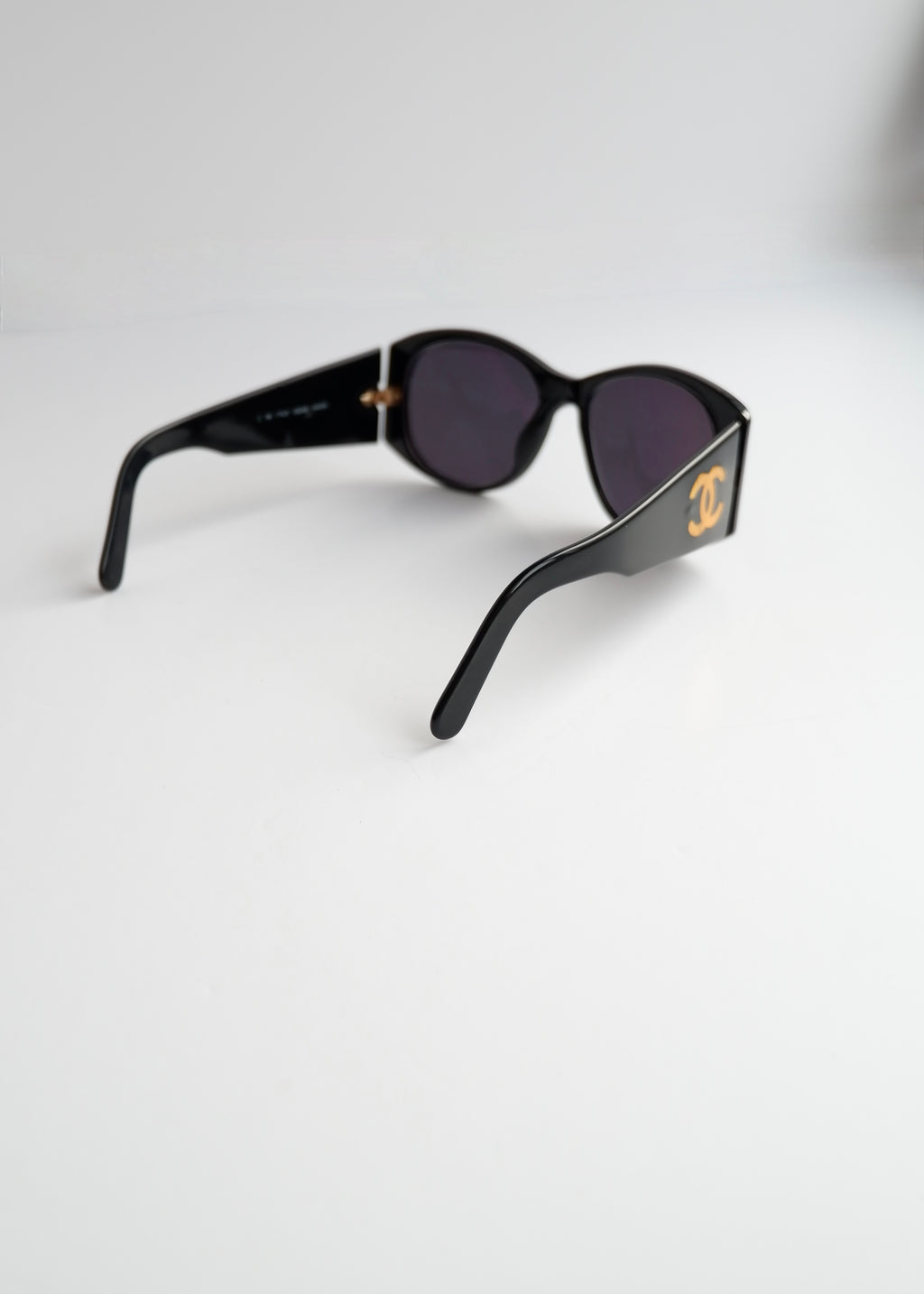 Authentic Preowned Vintage Chanel Black CC Logo Sunglasses