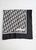 Authentic Preowned Vintage Dior Black/White Trotter Silk Scarf