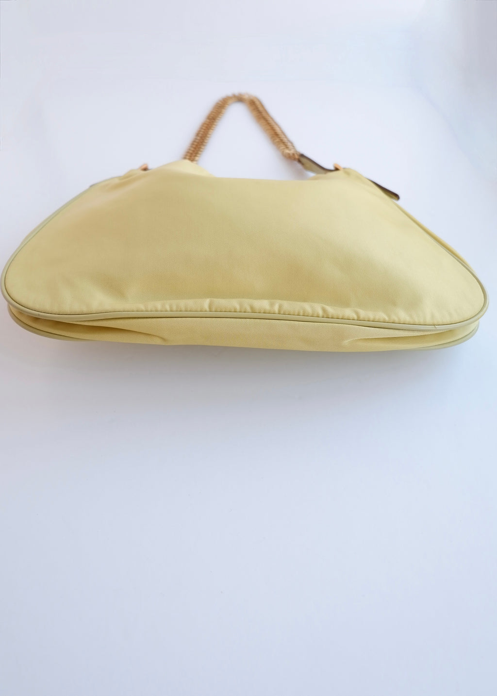 Authentic Preowned Prada Nylon Yellow Shoulder Bag