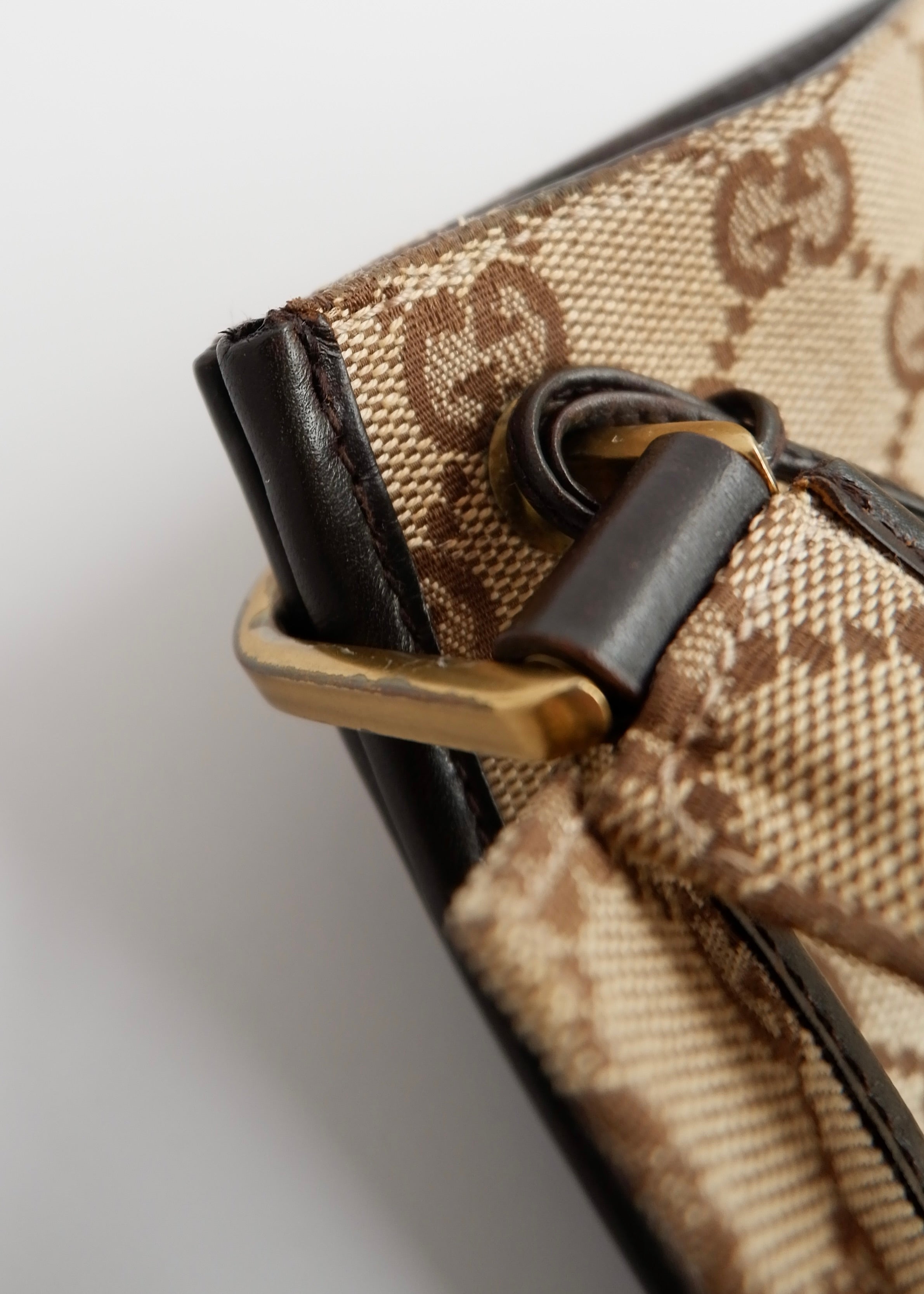 Authentic Preowned Gucci Brown GG Canvas Crossbody Bag