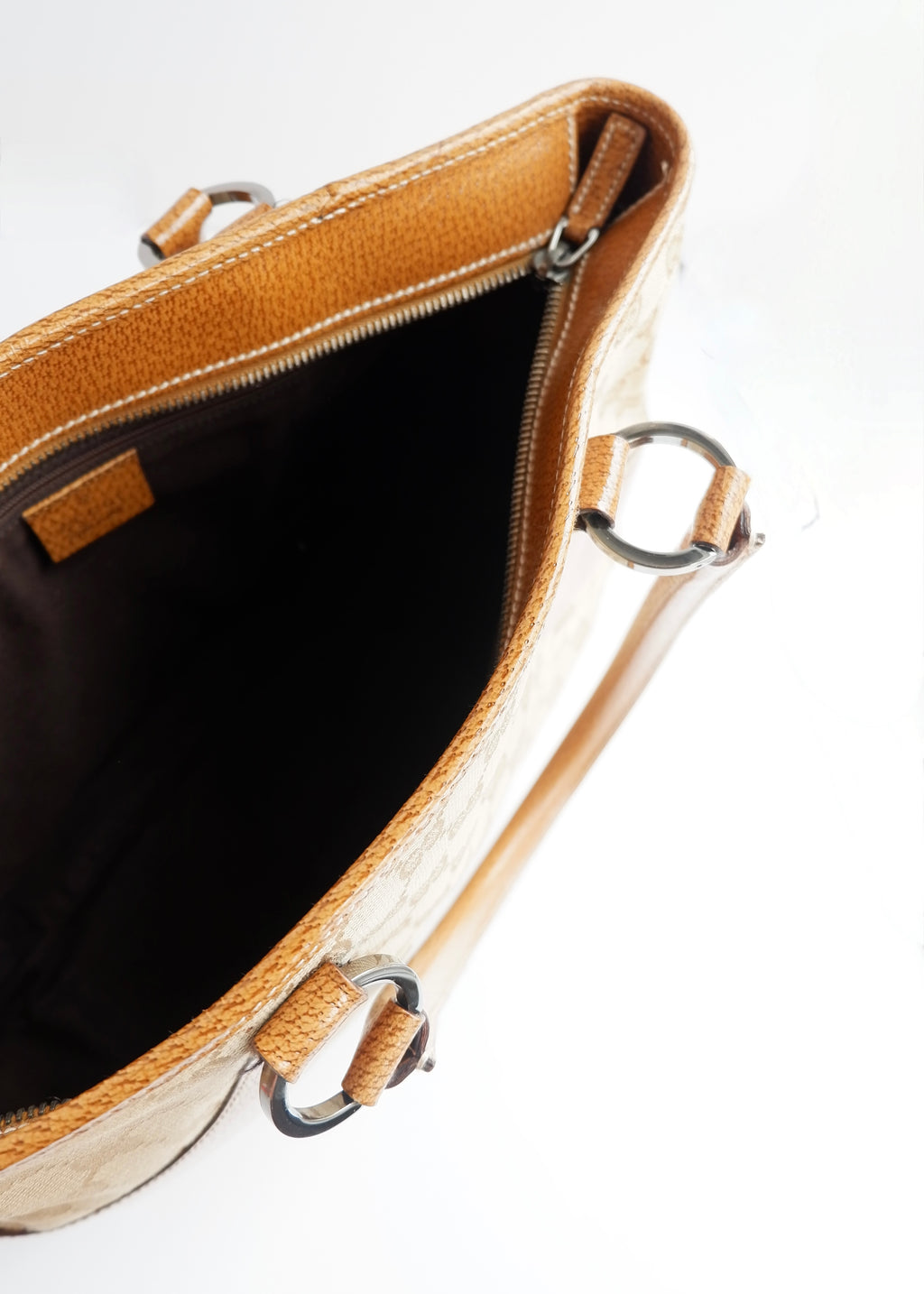 Authentic Preowned Gucci Caramel Brown GG Canvas Shoulder Bag
