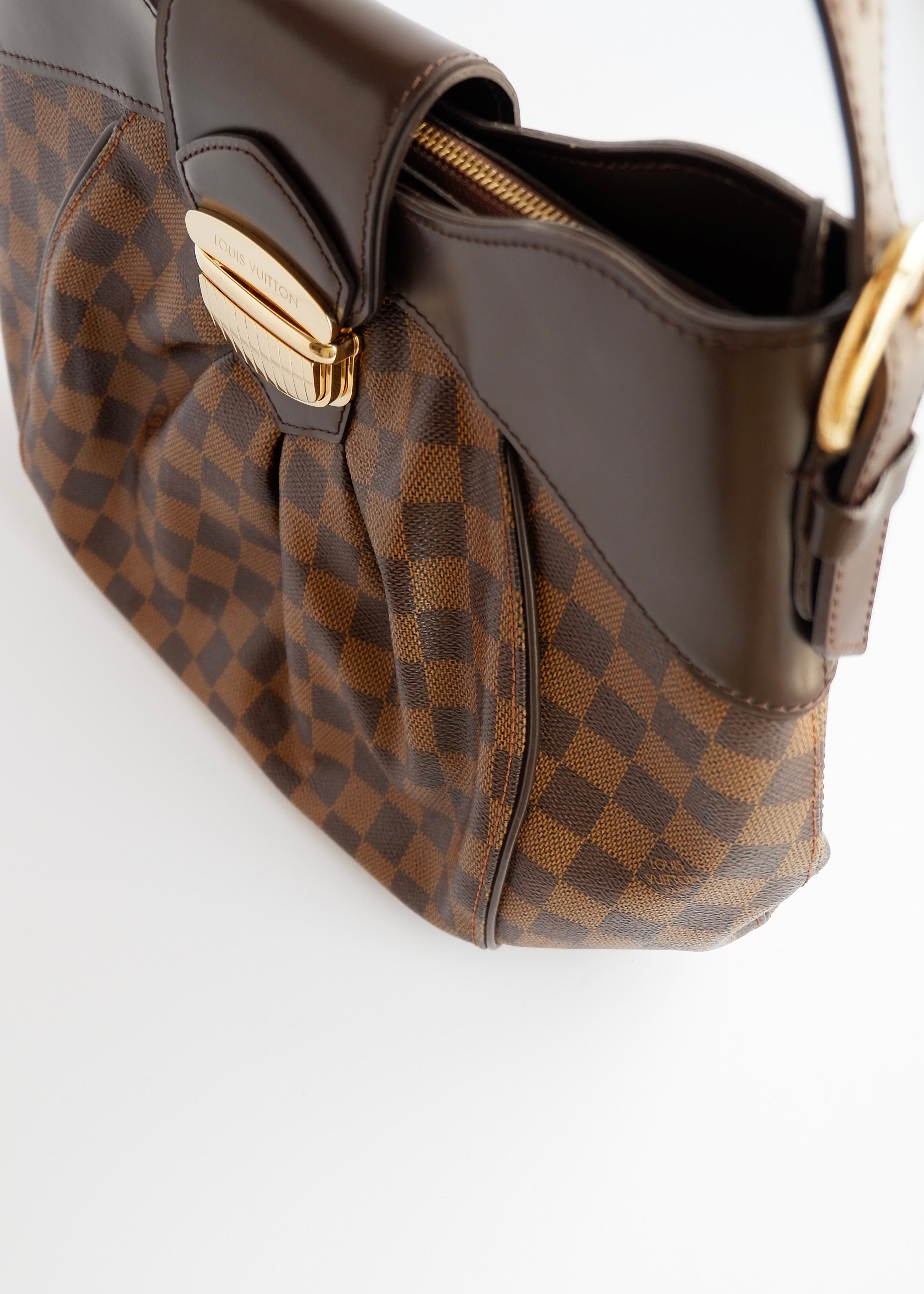 Authentic Preowned Louis Vuitton Damier Ebene Sistina MM Shoulder Bag