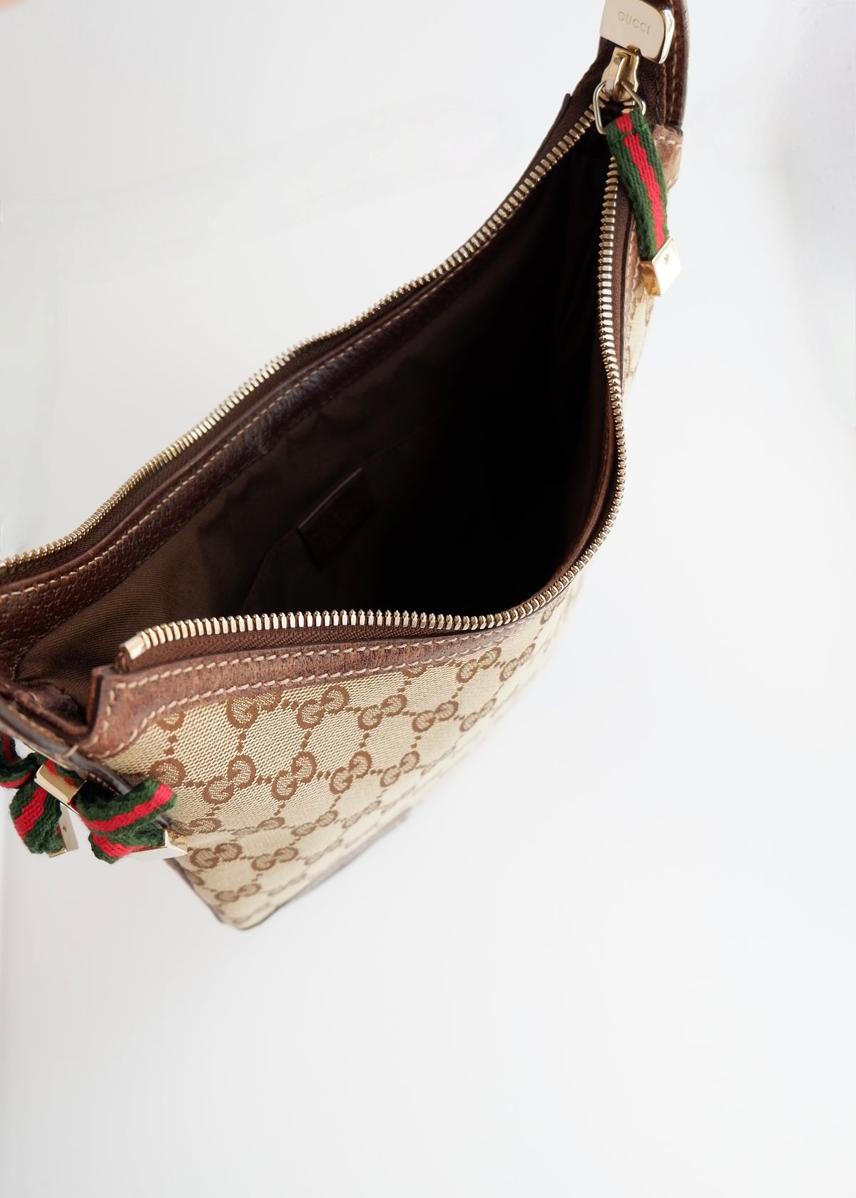 Preowned Gucci Brown GG Canvas Princy Shoulder Bag