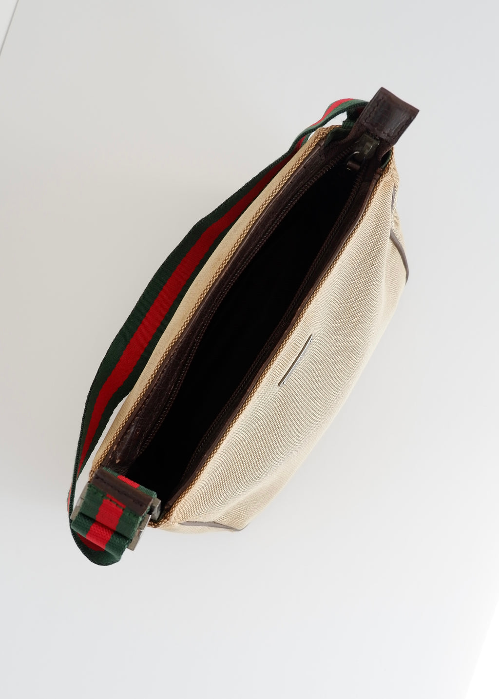 Authentic Preowned Gucci Beige Sherry Line Shoulder Bag