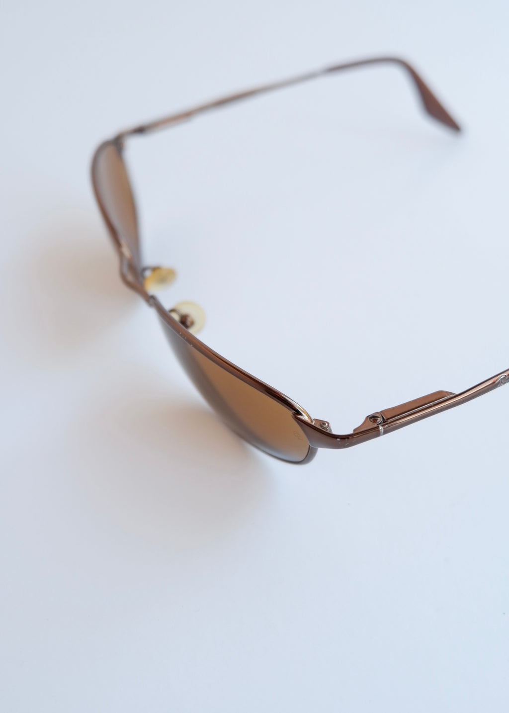 Authentic Preowned Vintage Ray Ban Brown Metal Frame Sunglasses