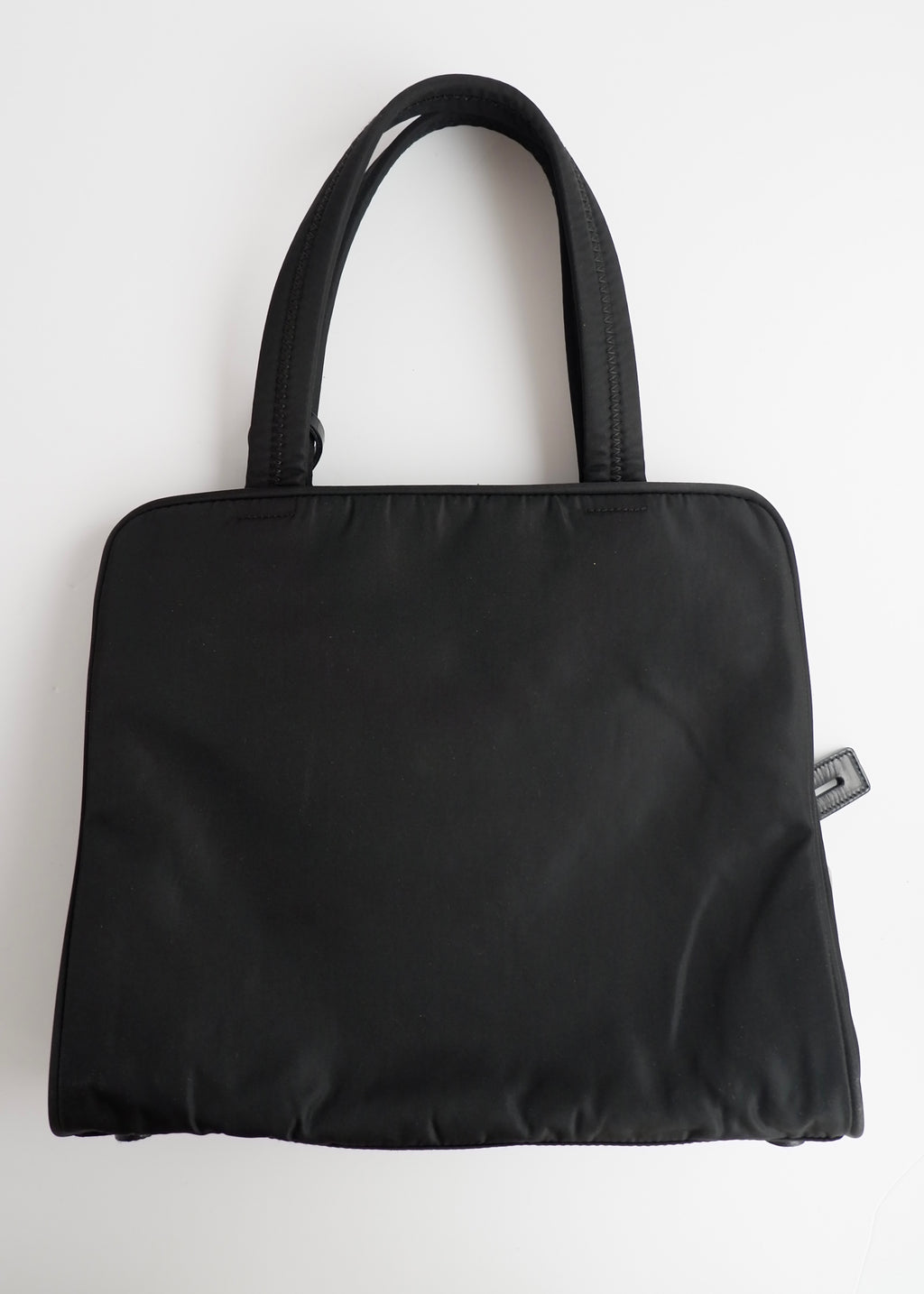 Authentic Preowned Prada Black Nylon Top Handle/ Tote Bag