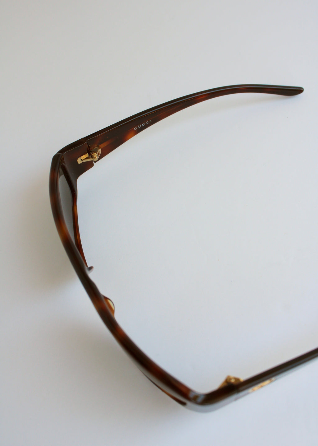 Authentic Preowned Vintage Gucci Brown Square Frame Sunglasses