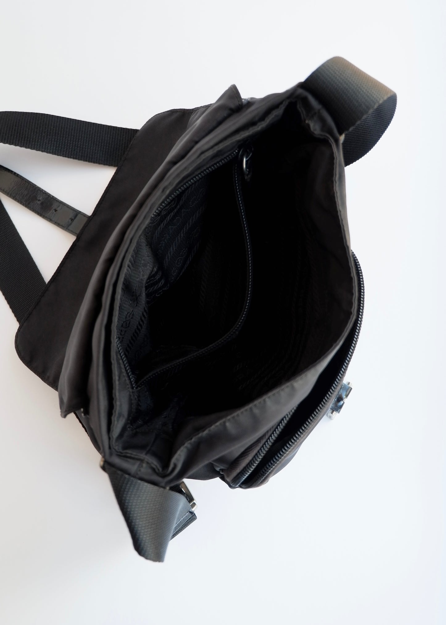 Authentic Preowned Prada Black Nylon Crossbody Bag
